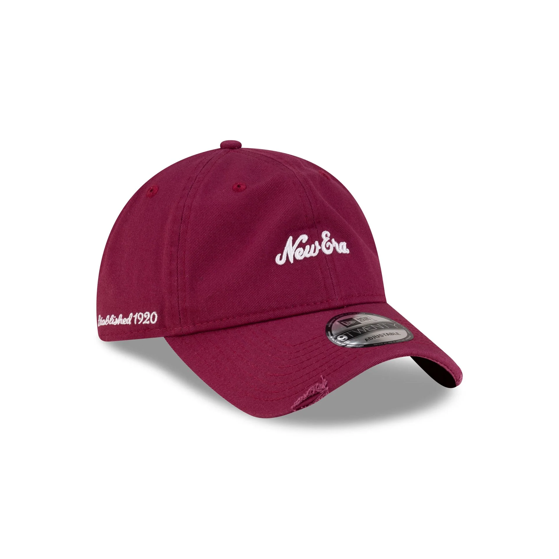 New Era Cap Distressed Red 9TWENTY Adjustable Hat - Image 3