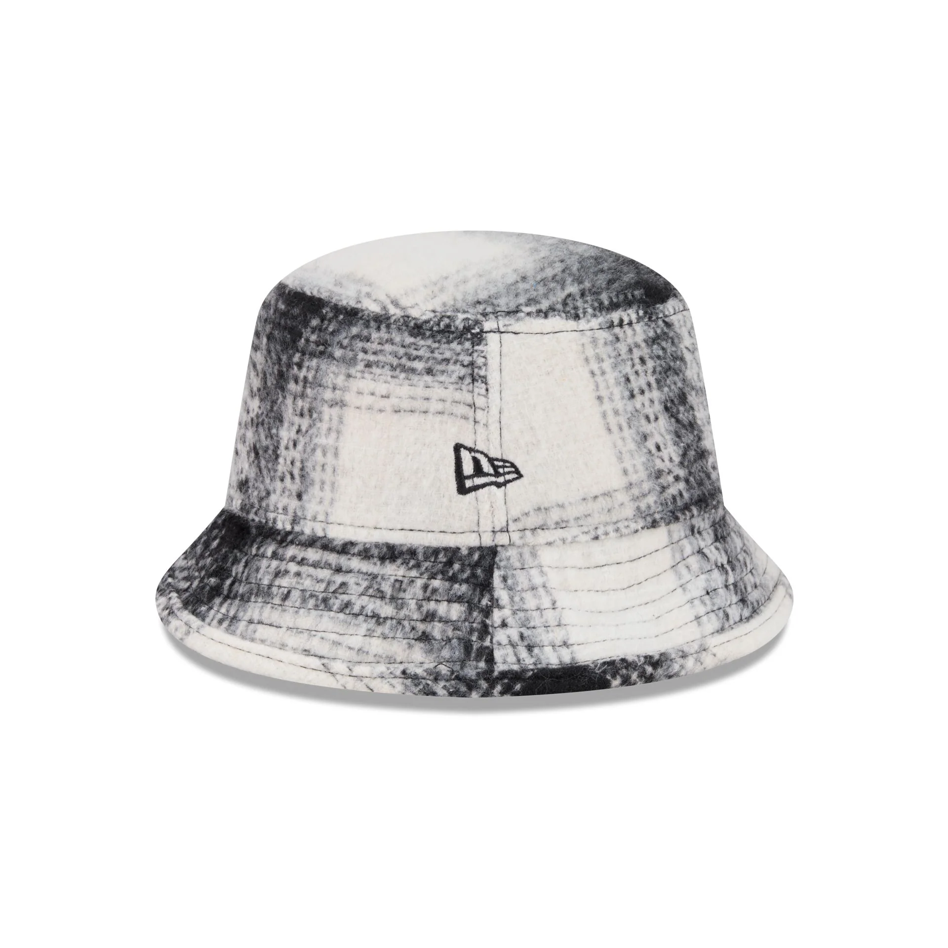New Era Cap Flannel Plaid Bucket Hat Hat - Image 4