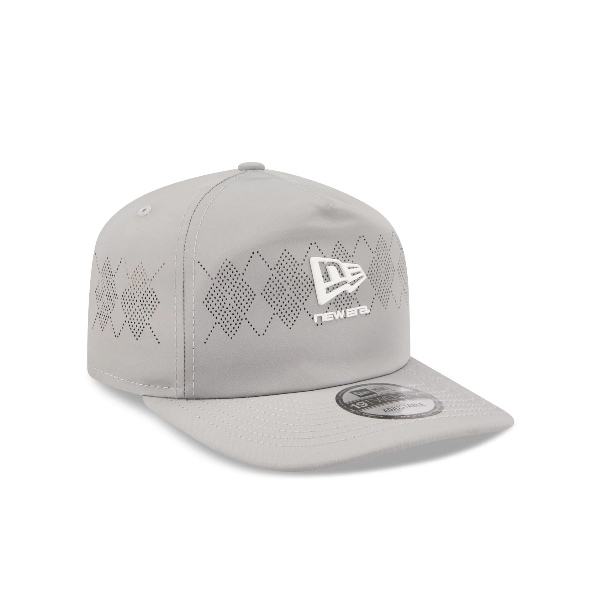 New Era Cap Gray Argyle 19TWENTY Adjustable Hat - Image 3