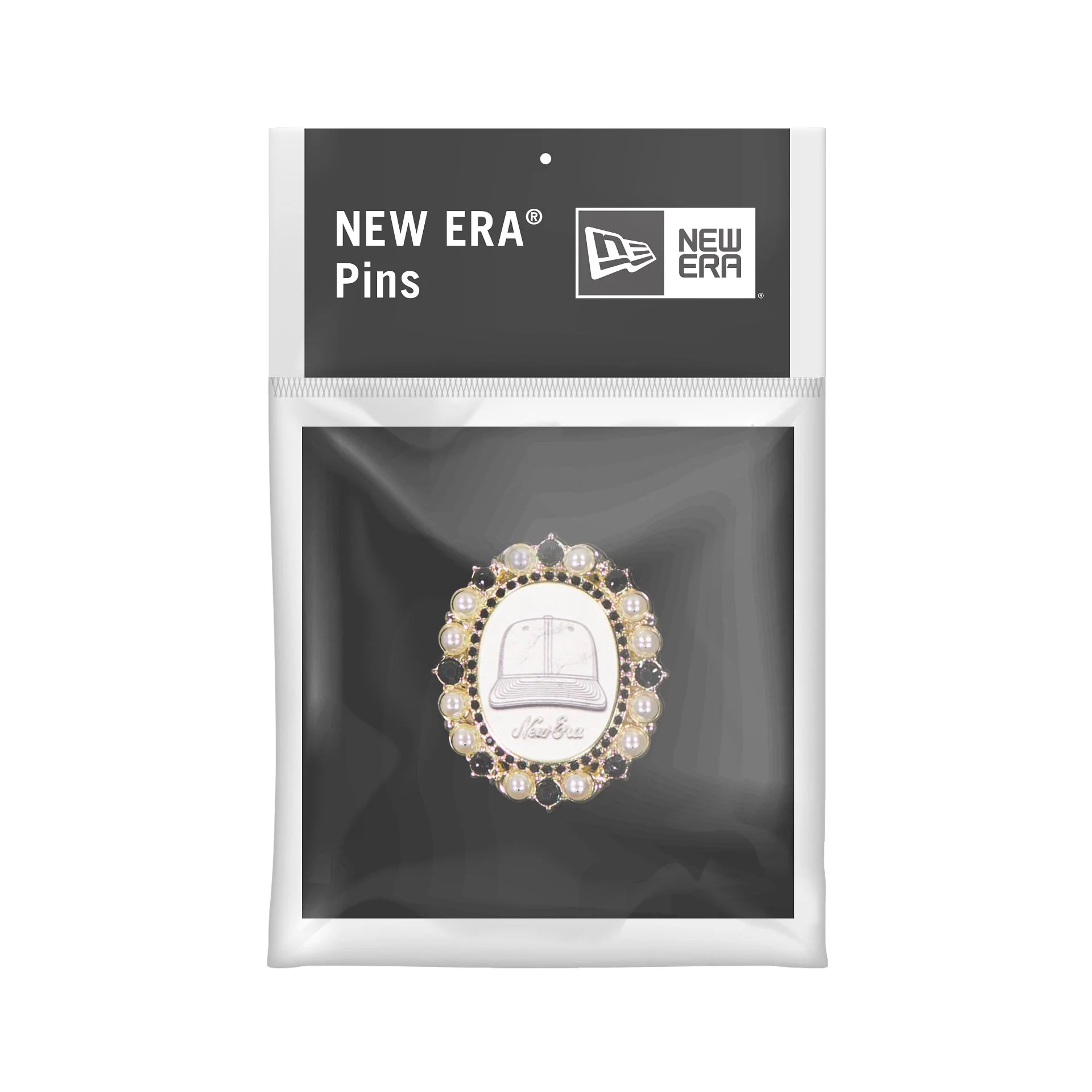 New Era Cap Jeweled Brooch Pin - Image 2