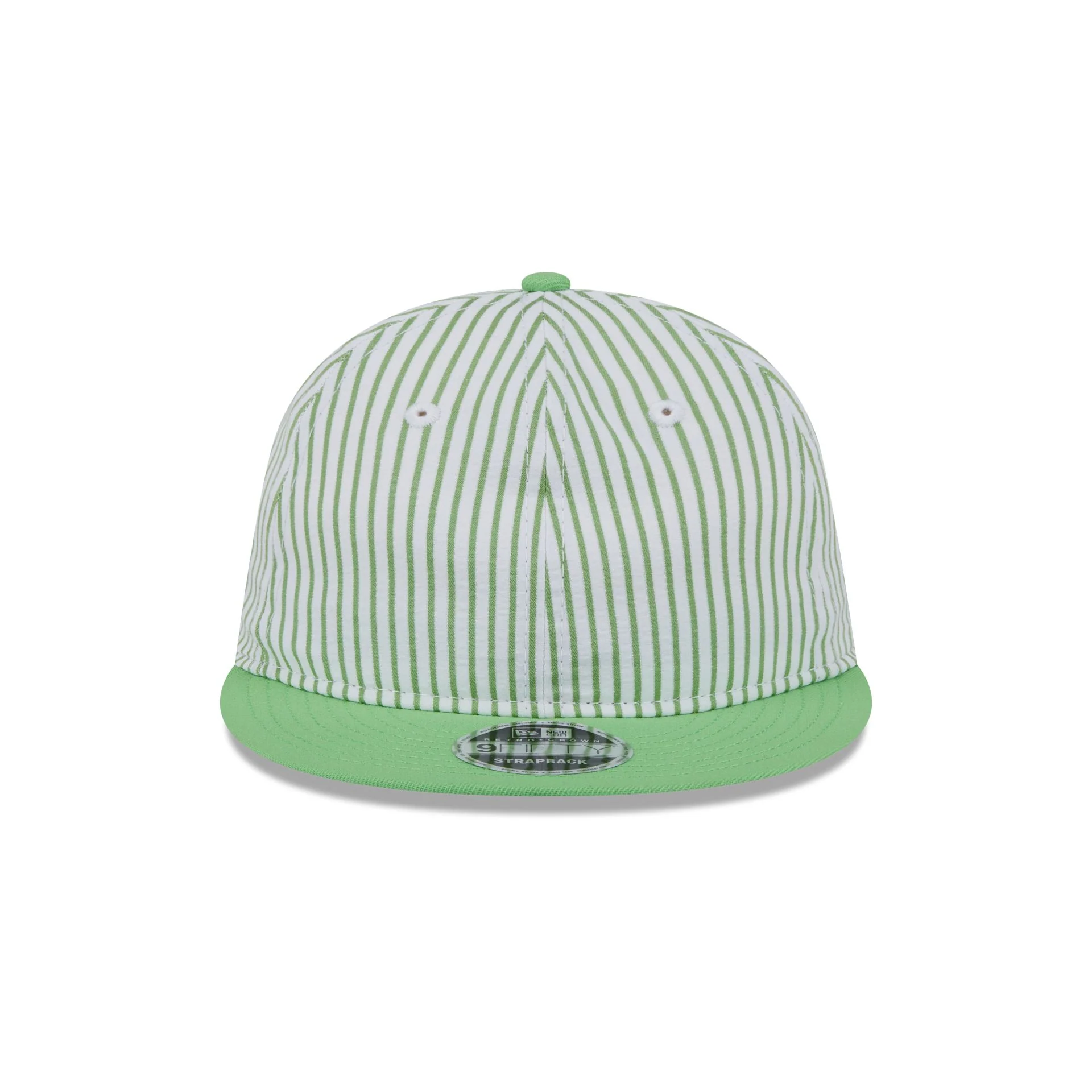 New Era Cap Lime Green Pinstripe Retro Crown 9FIFTY Snapback Hat - Image 2