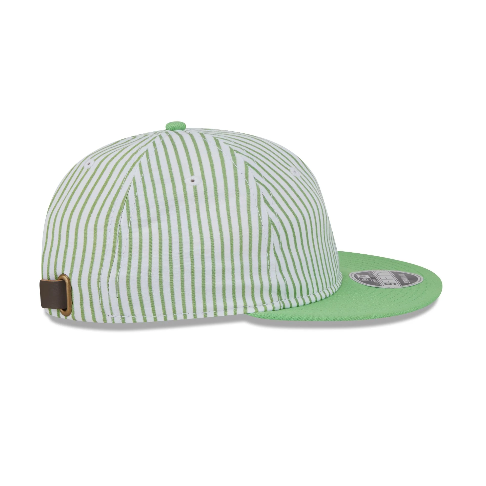 New Era Cap Lime Green Pinstripe Retro Crown 9FIFTY Snapback Hat - Image 5