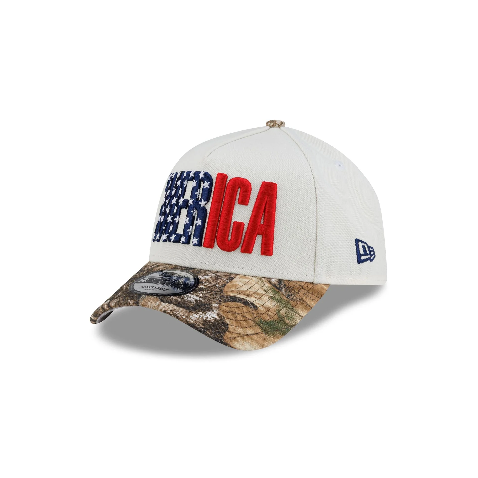 New Era Cap 'Merica Chrome White 9FORTY A-Frame Snapback Hat - Image 3