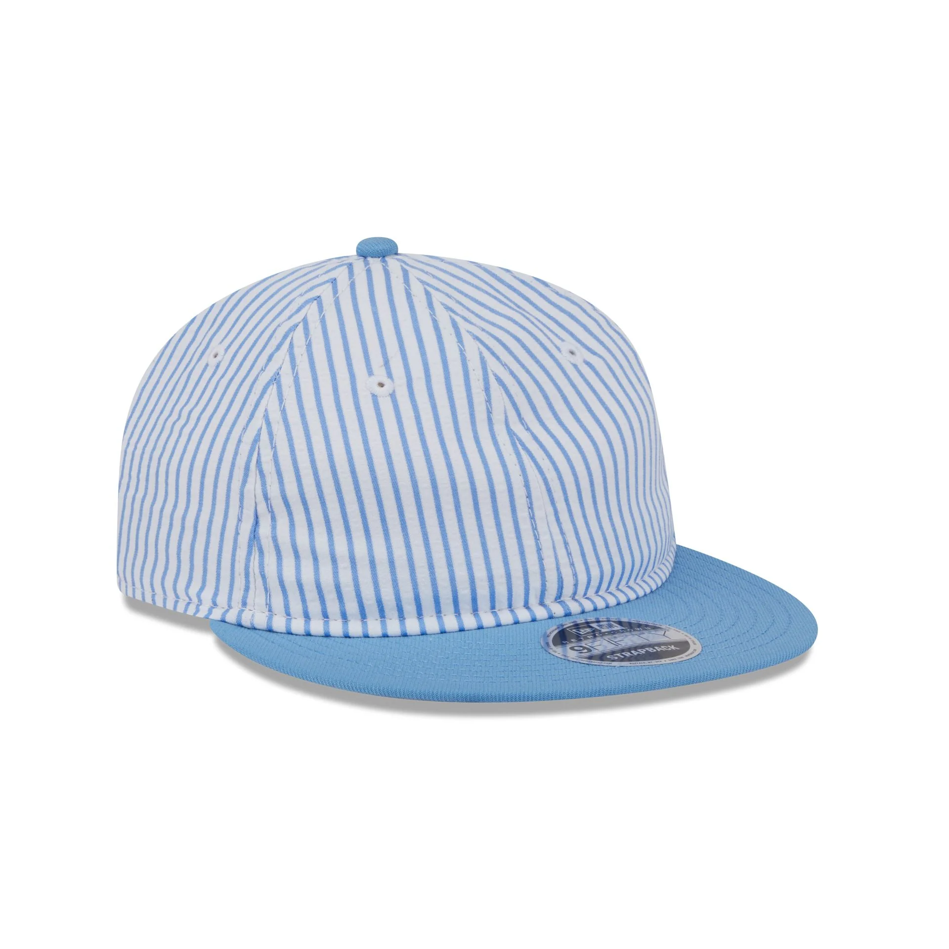 New Era Cap Sky Blue Pinstripe Retro Crown 9FIFTY Snapback Hat - Image 3