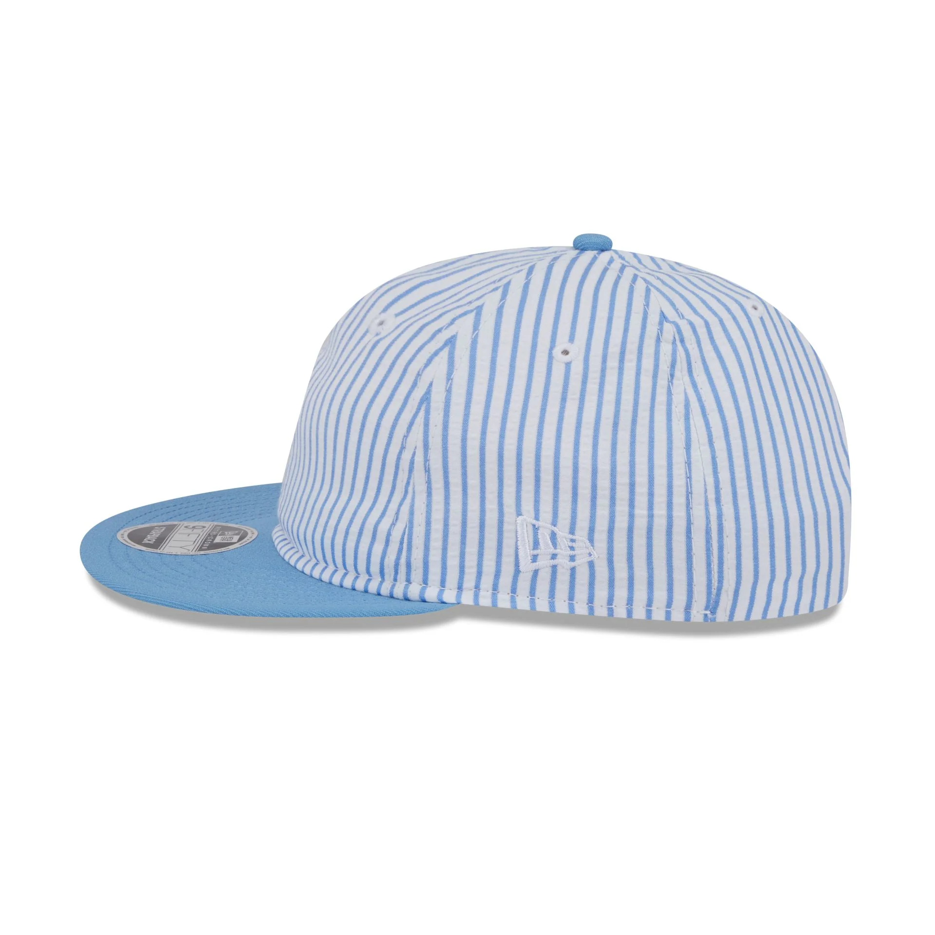 New Era Cap Sky Blue Pinstripe Retro Crown 9FIFTY Snapback Hat - Image 4
