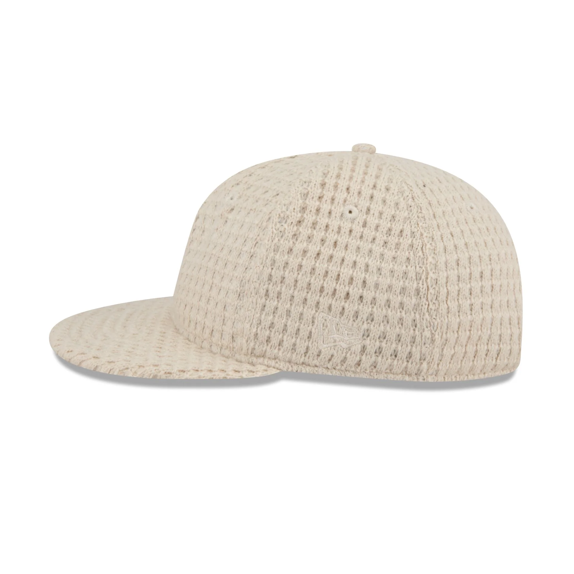 New Era Cap Waffle Knit Stone Retro Crown 9FIFTY Strapback Hat - Image 4
