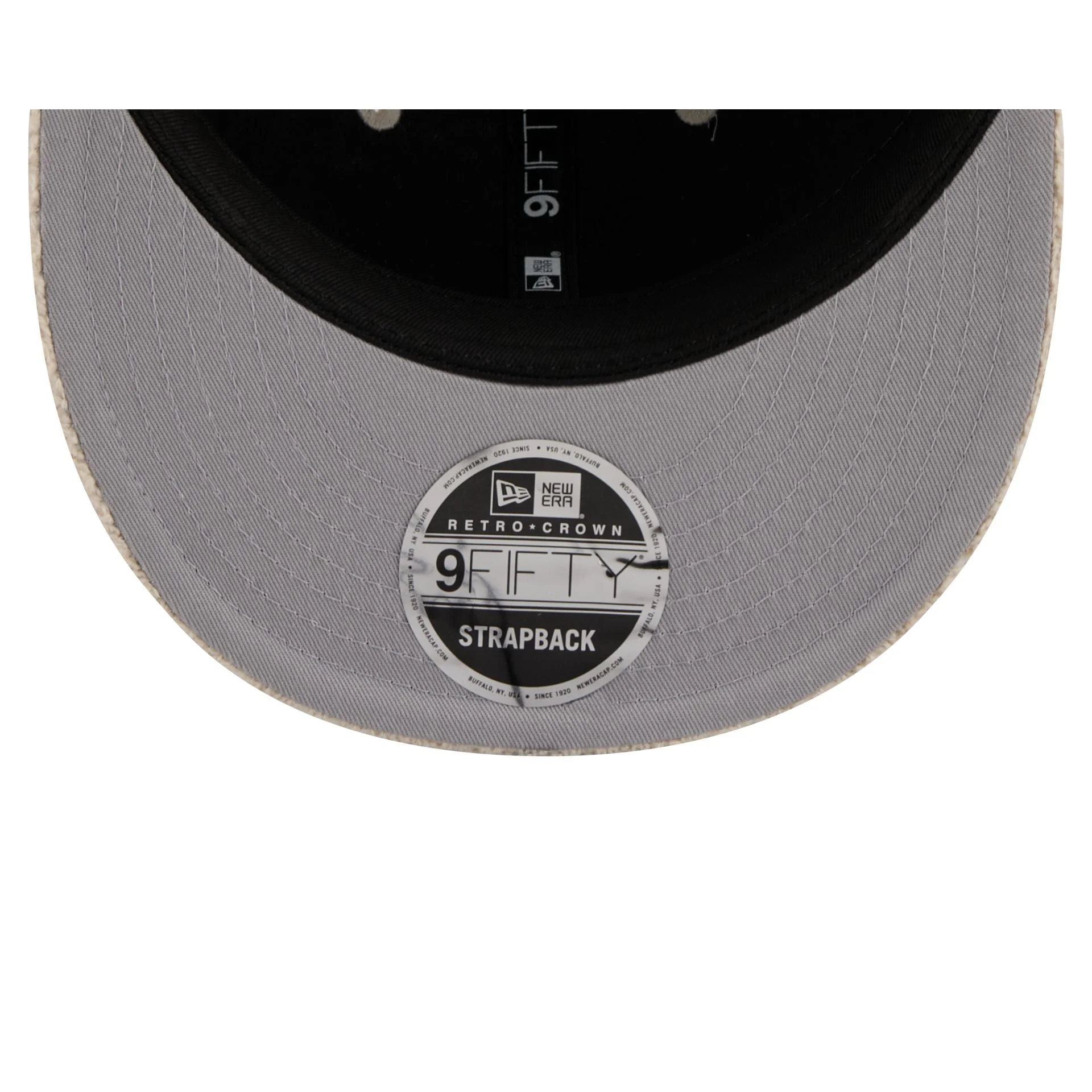 New Era Cap Waffle Knit Stone Retro Crown 9FIFTY Strapback Hat - Image 7