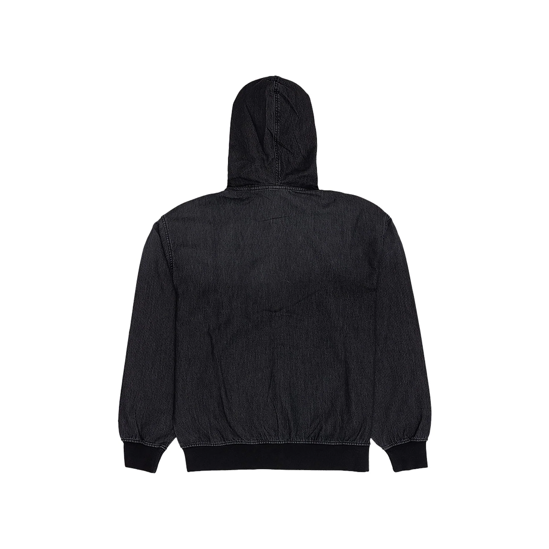 New Era Cap Washed Black Zip-Up Sweat Jacket - Image 2
