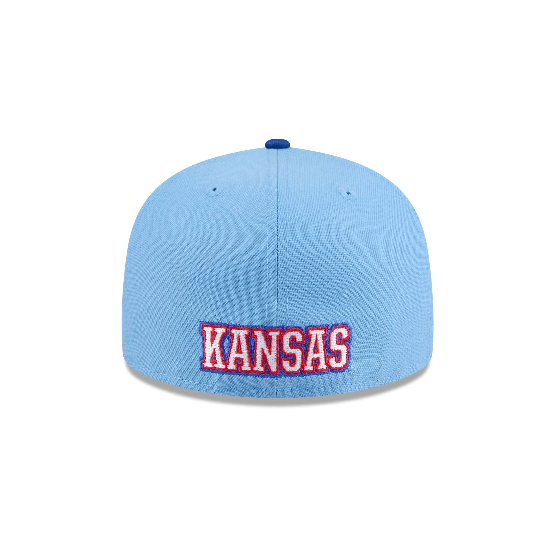 New Era x adidas Kansas Jayhawks Sky Blue 59FIFTY Fitted Hat - Image 6