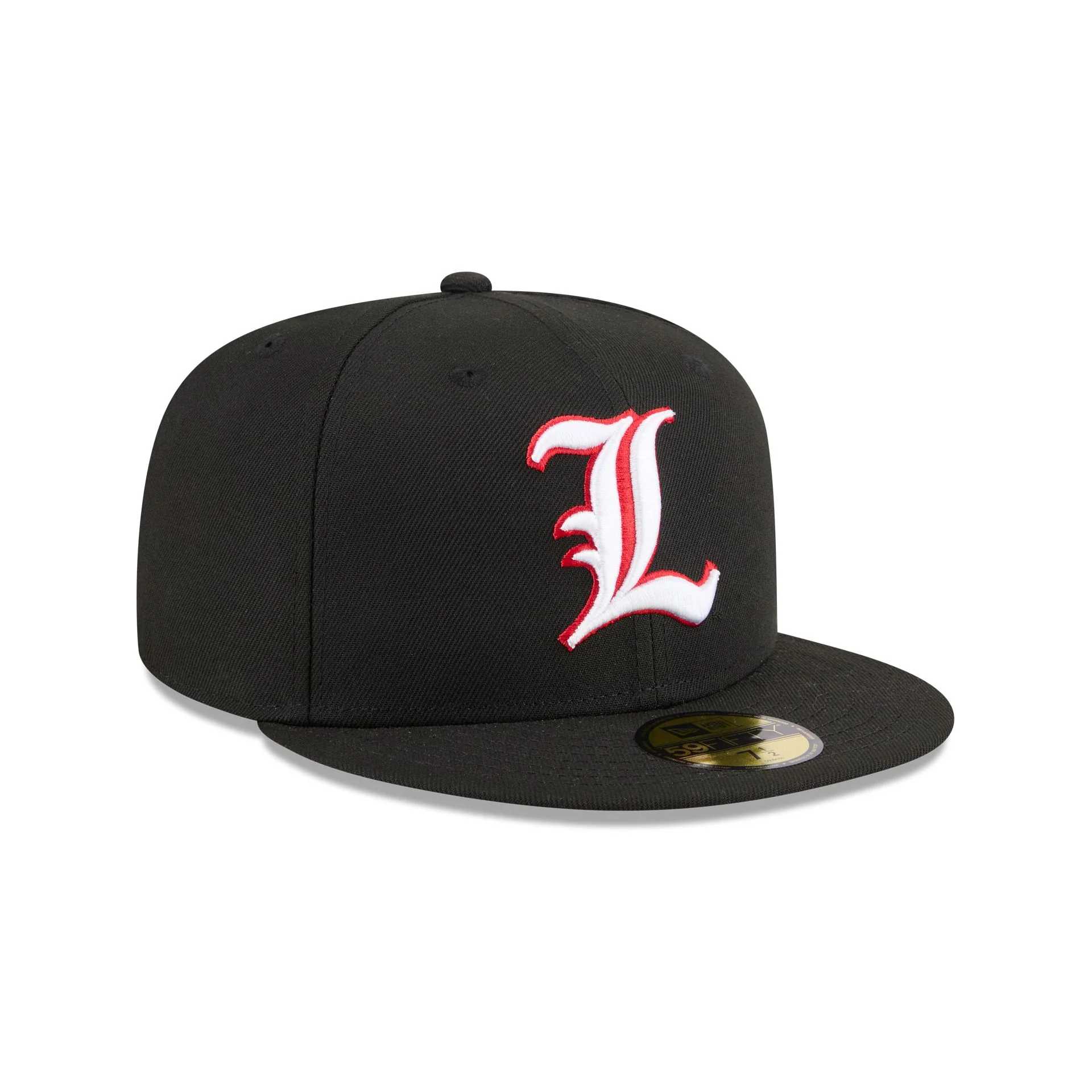 New Era x adidas Louisville Cardinals Black 59FIFTY Fitted Hat - Image 3