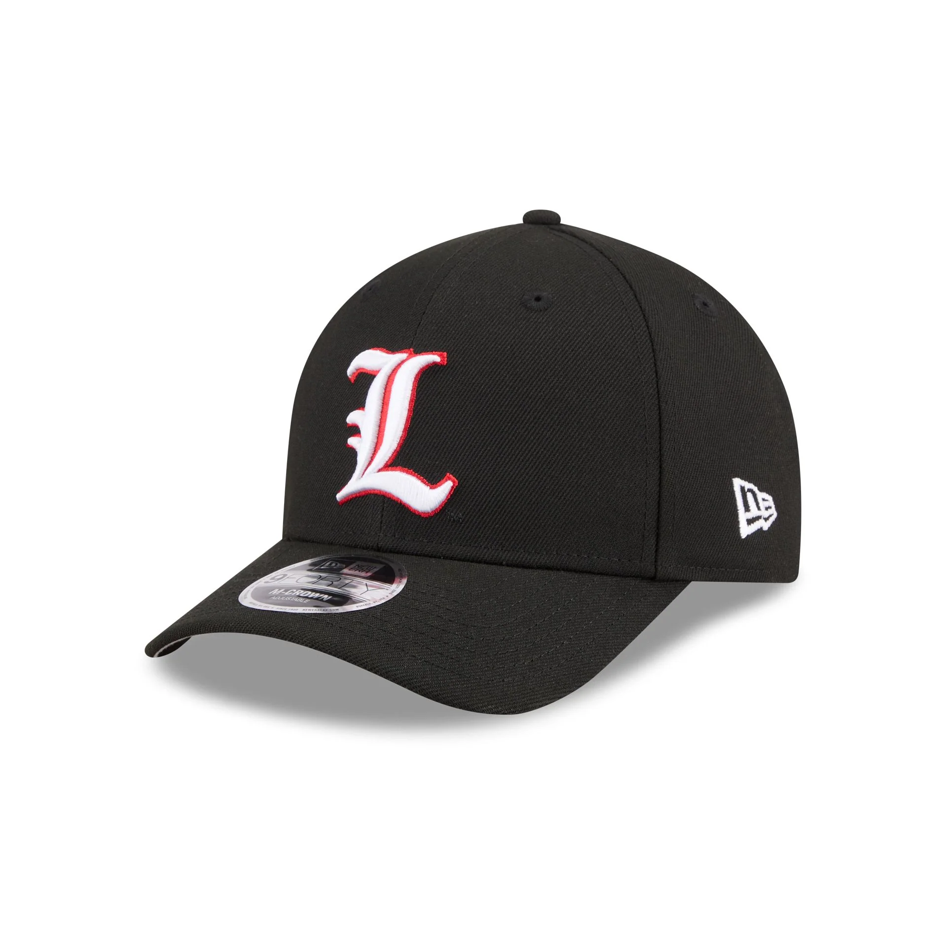 New Era x adidas Louisville Cardinals Black 9FORTY M-Crown Snapback Hat