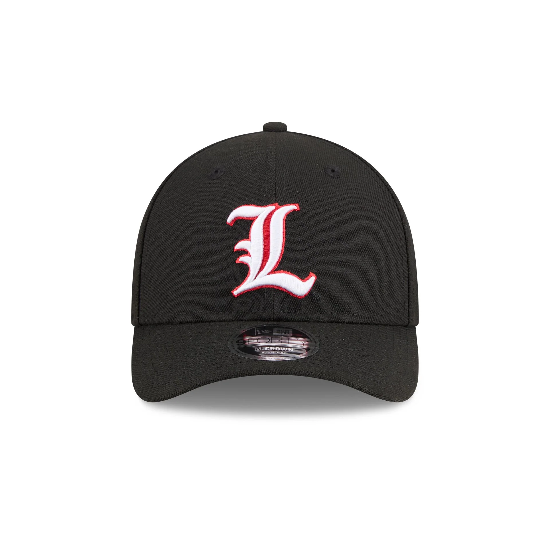 New Era x adidas Louisville Cardinals Black 9FORTY M-Crown Snapback Hat - Image 2