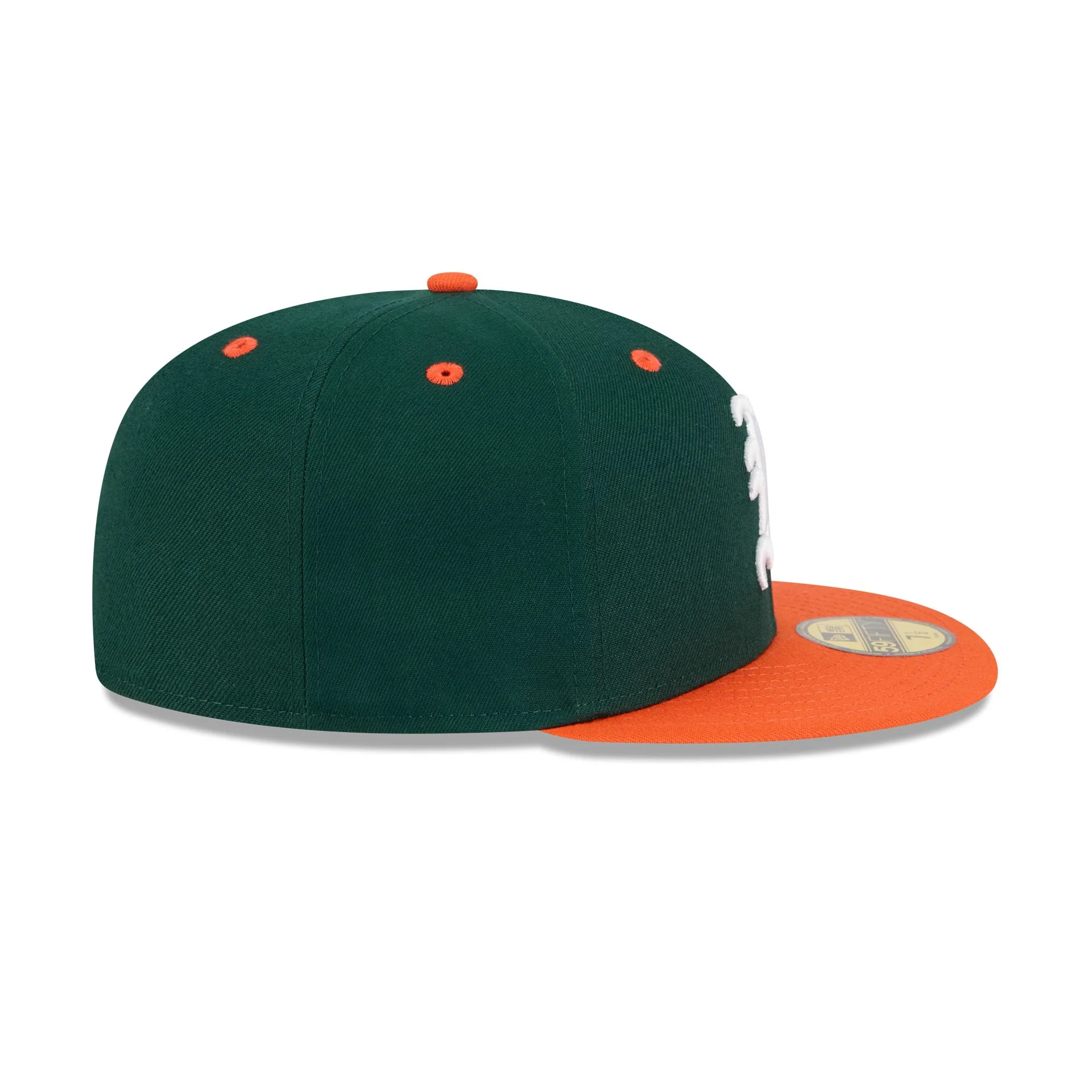 New Era x adidas Miami Hurricanes Dark Green 59FIFTY Fitted Hat - Image 5