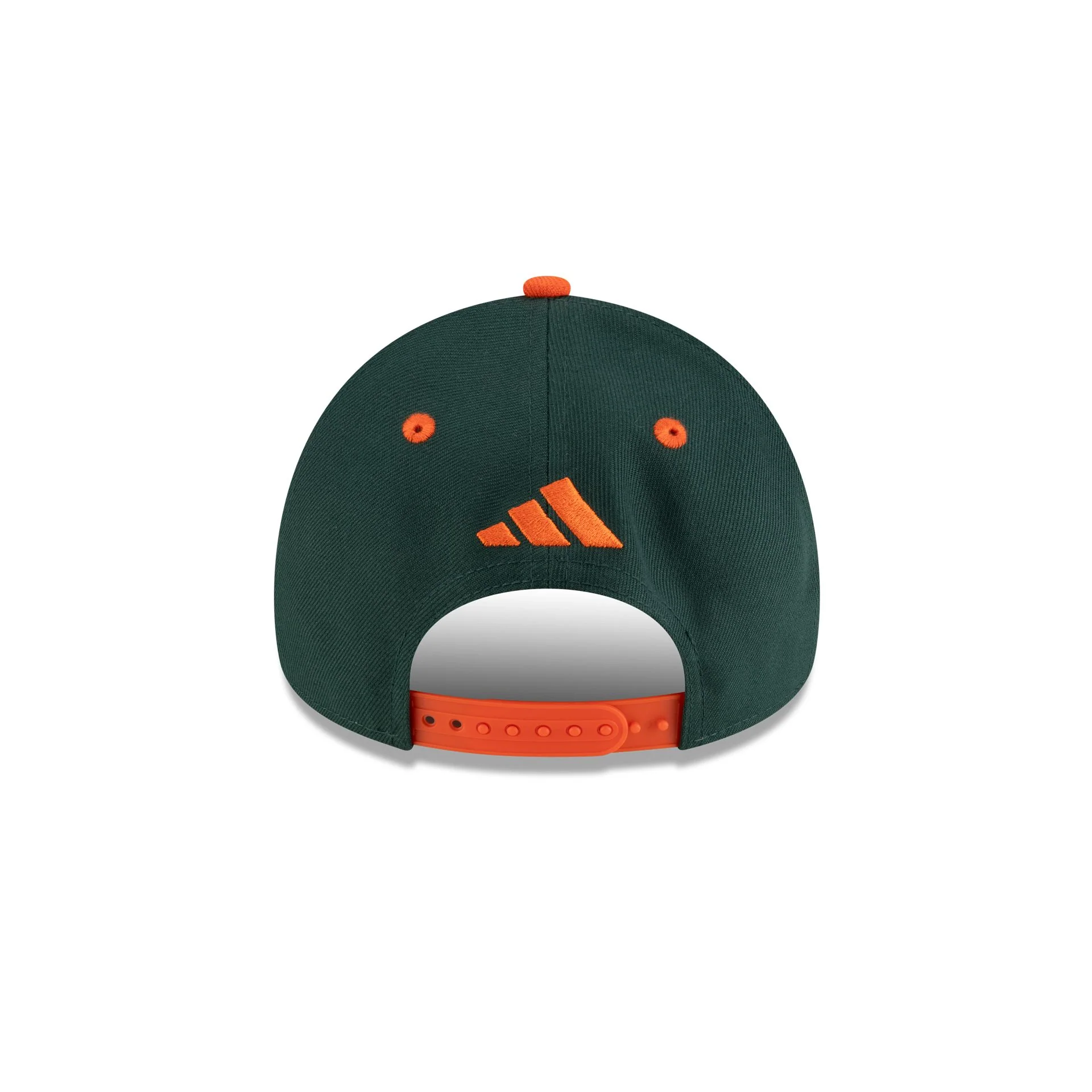New Era x adidas Miami Hurricanes Green 9FORTY A-Frame Snapback Hat - Image 6