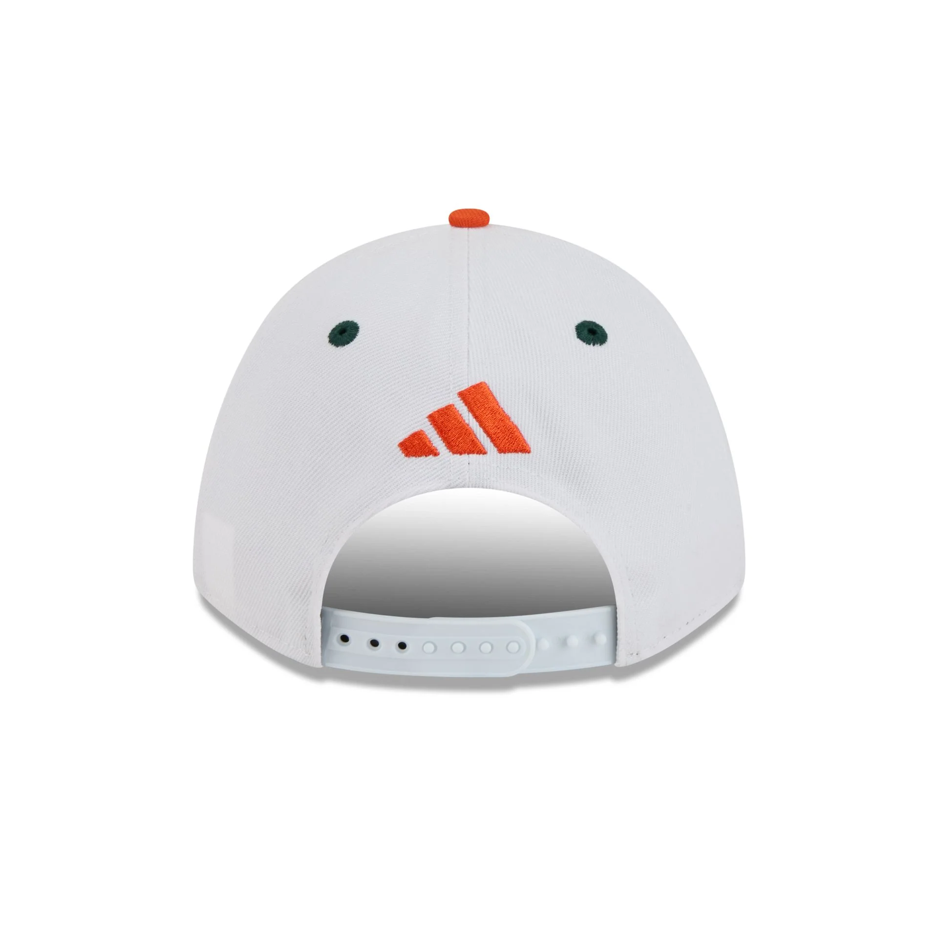 New Era x adidas Miami Hurricanes White 9FORTY M-Crown Snapback Hat - Image 6