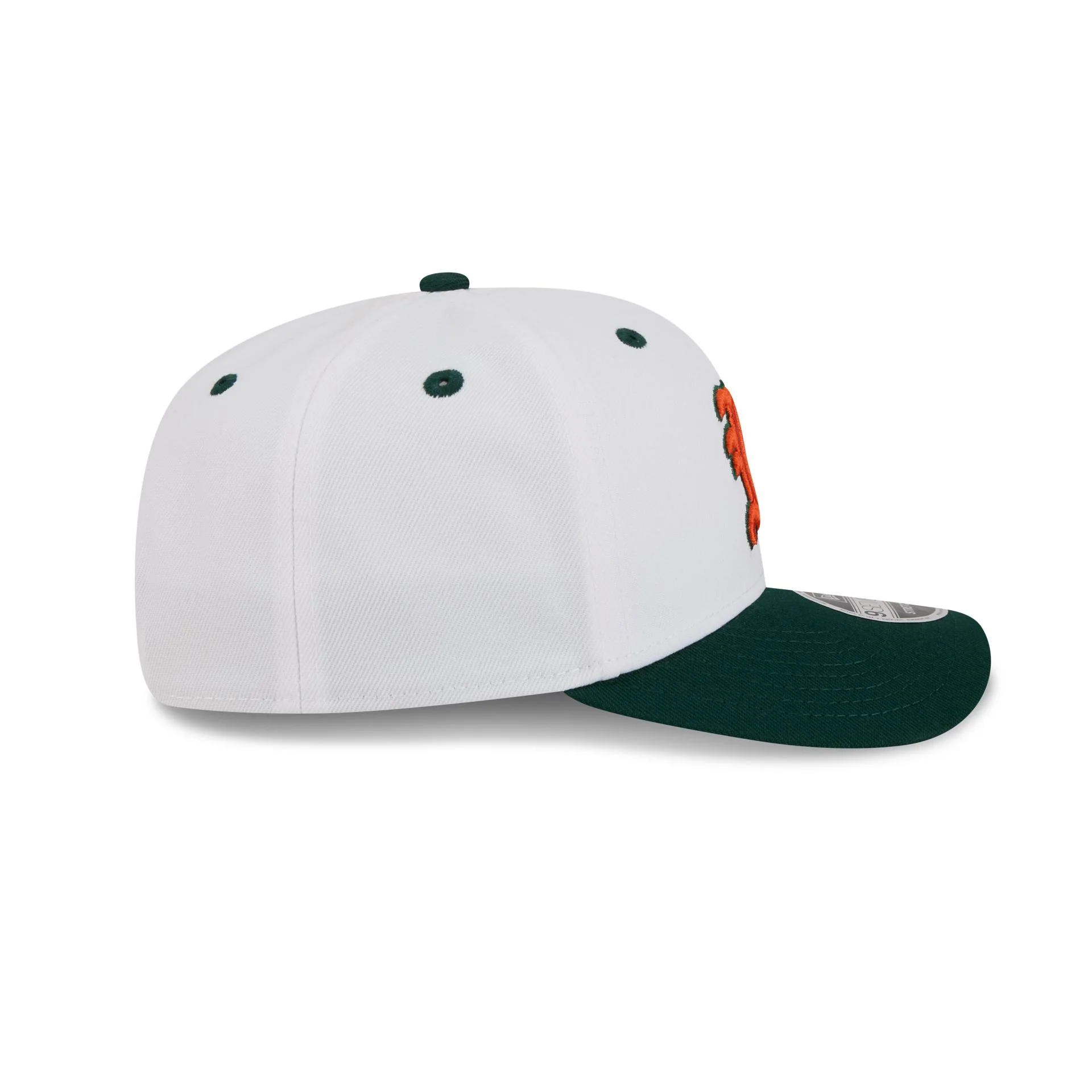 New Era x adidas Miami Hurricanes White 9SEVENTY Stretch-Snap Hat - Image 5