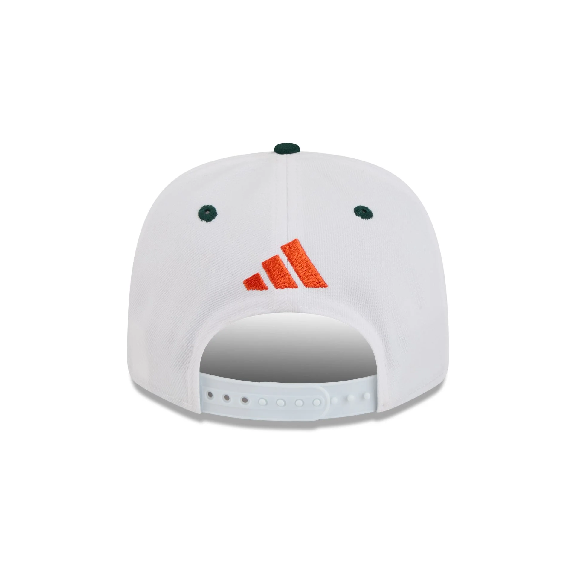 New Era x adidas Miami Hurricanes White 9SEVENTY Stretch-Snap Hat - Image 6