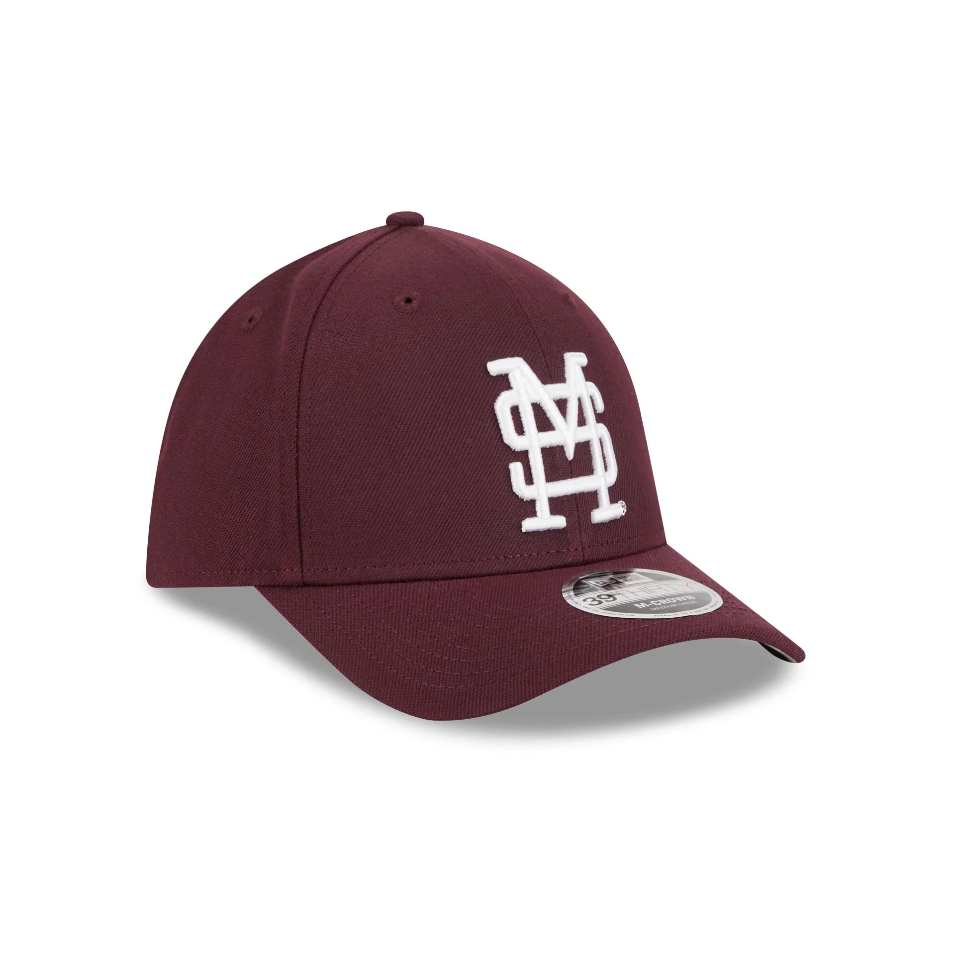 New Era x adidas Mississippi State Bulldogs 39THIRTY M-Crown Stretch Fit Hat - Image 3