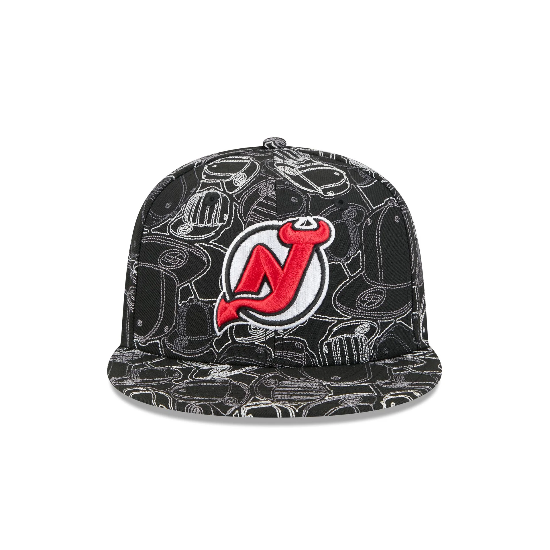 New Jersey Devils Cap Scramble 59FIFTY Fitted Hat - Image 2