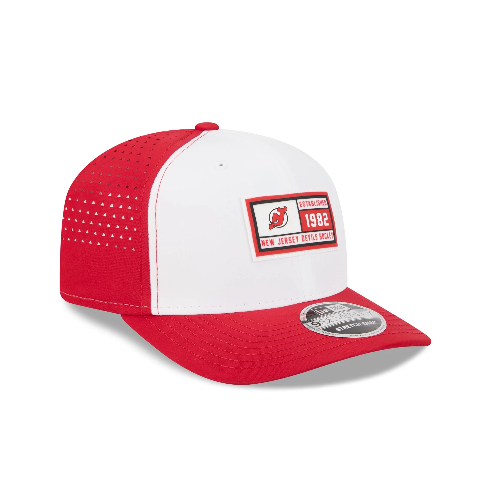 New Jersey Devils Est. Patch 9SEVENTY Stretch-Snap Hat - Image 3