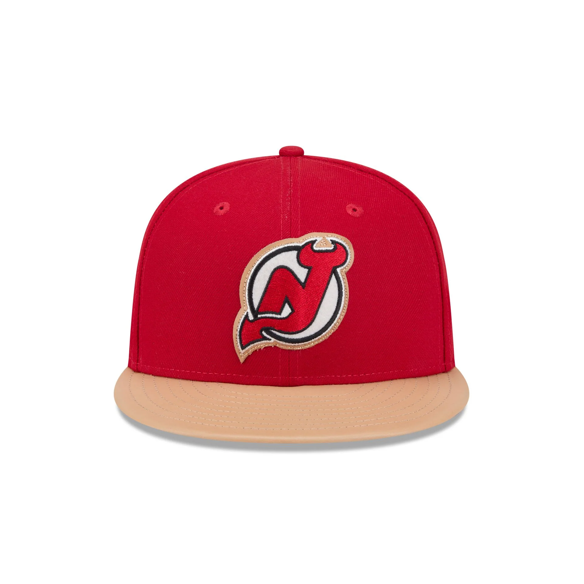 New Jersey Devils Leather Visor 59FIFTY Fitted Hat - Image 2