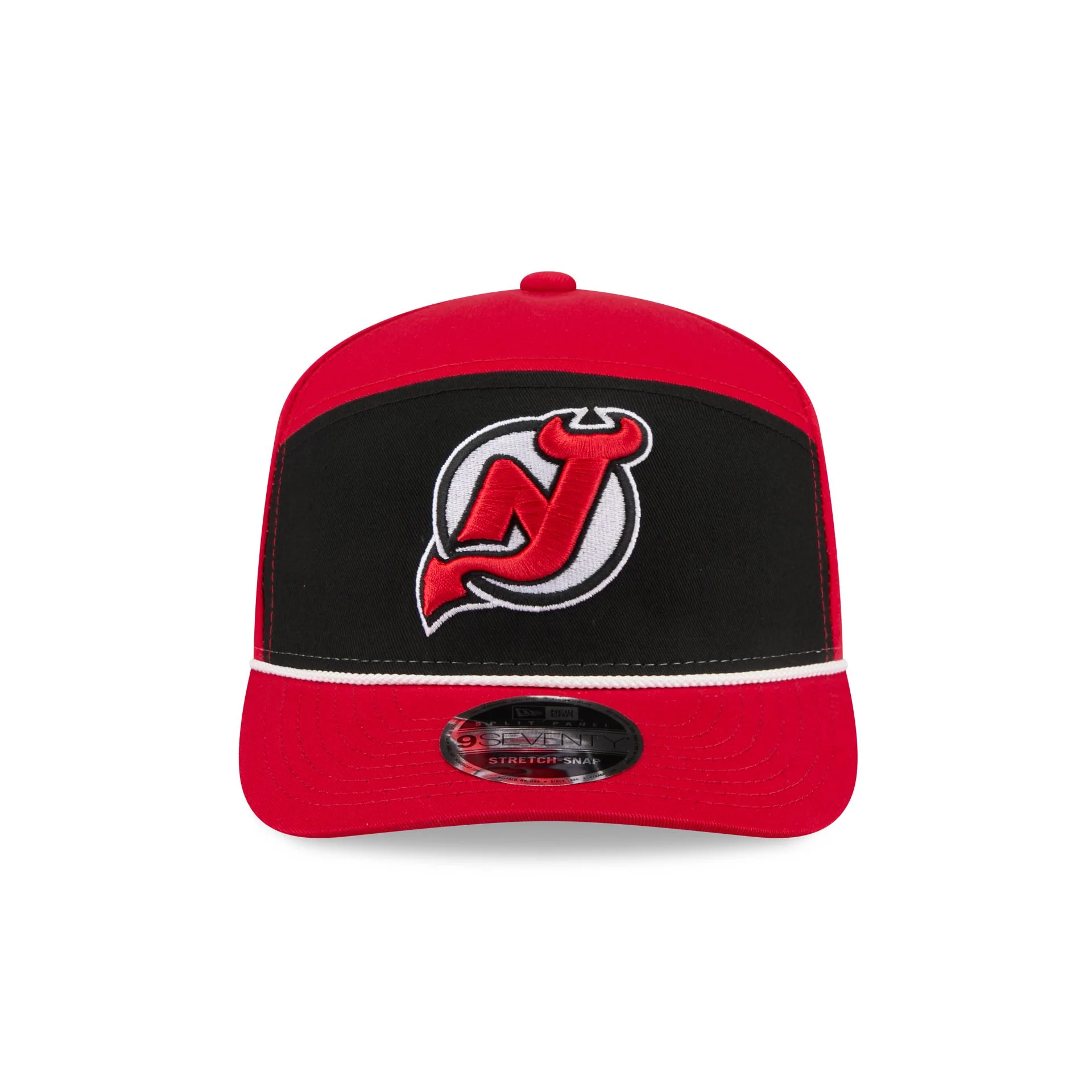 New Jersey Devils Split Panel 9SEVENTY Stretch-Snap Hat - Image 2