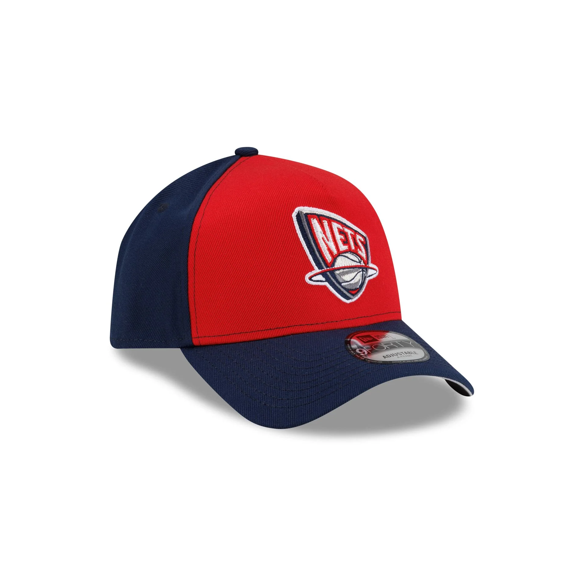 New Jersey Nets Hardwood Classics 2000s 9FORTY A-Frame Snapback Hat - Image 3