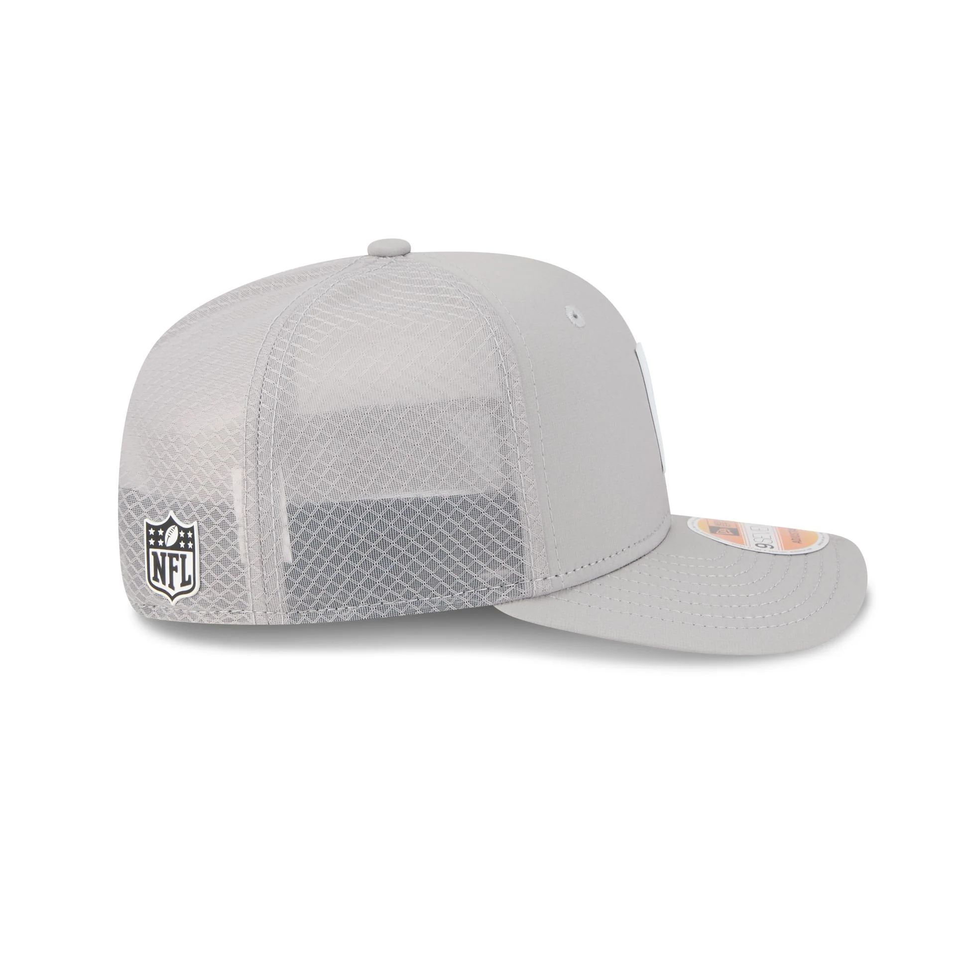 New Orleans Saints 2025 Sideline Hot Weather Gray 9SEVENTY Trucker Hat - Image 5