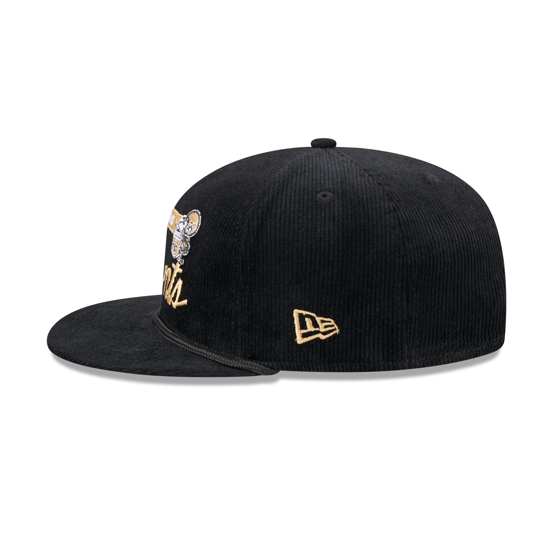 New Orleans Saints Corduroy Rope 9FIFTY Snapback Hat - Image 4
