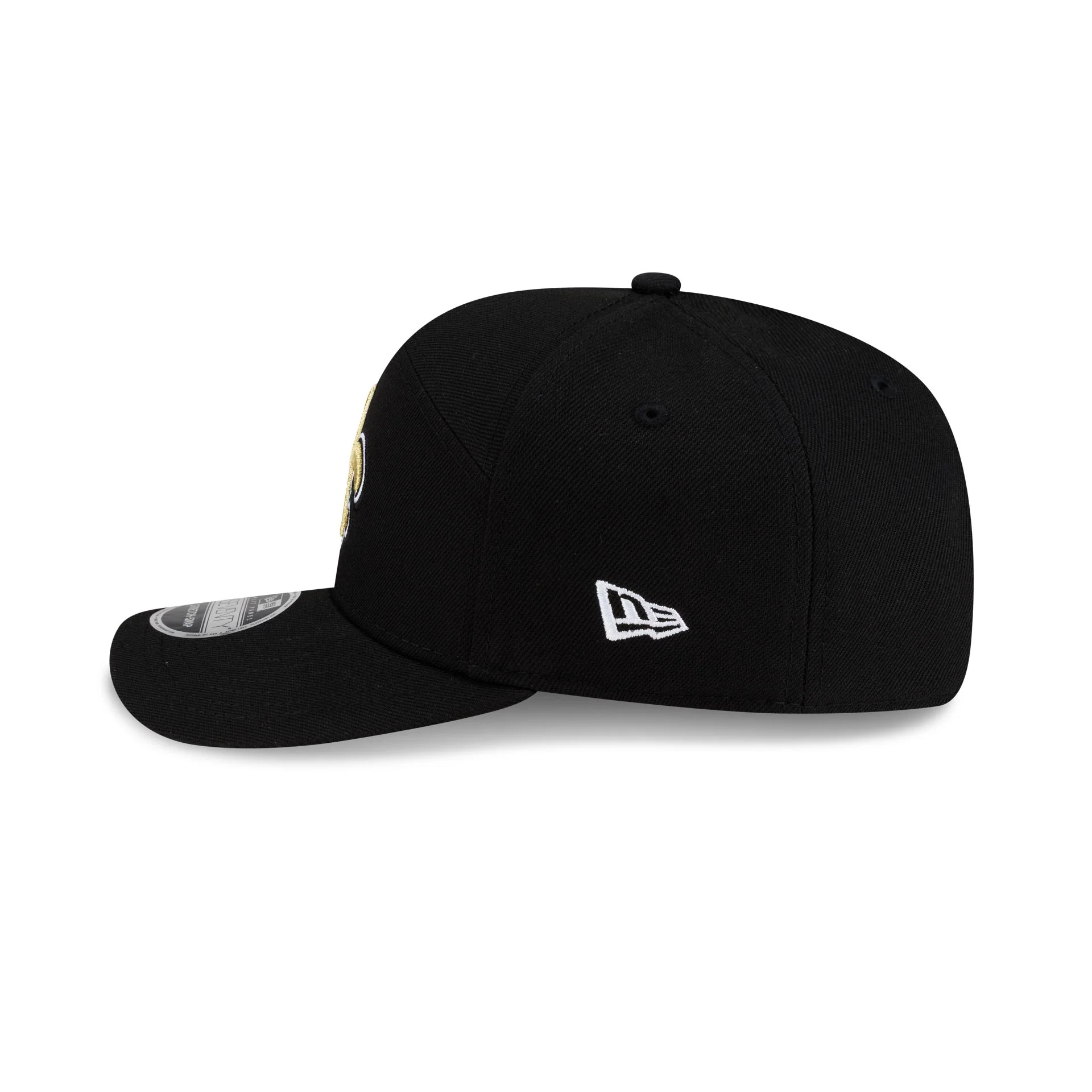 New Orleans Saints Poly Split Panel 9SEVENTY Stretch-Snap Hat - Image 4