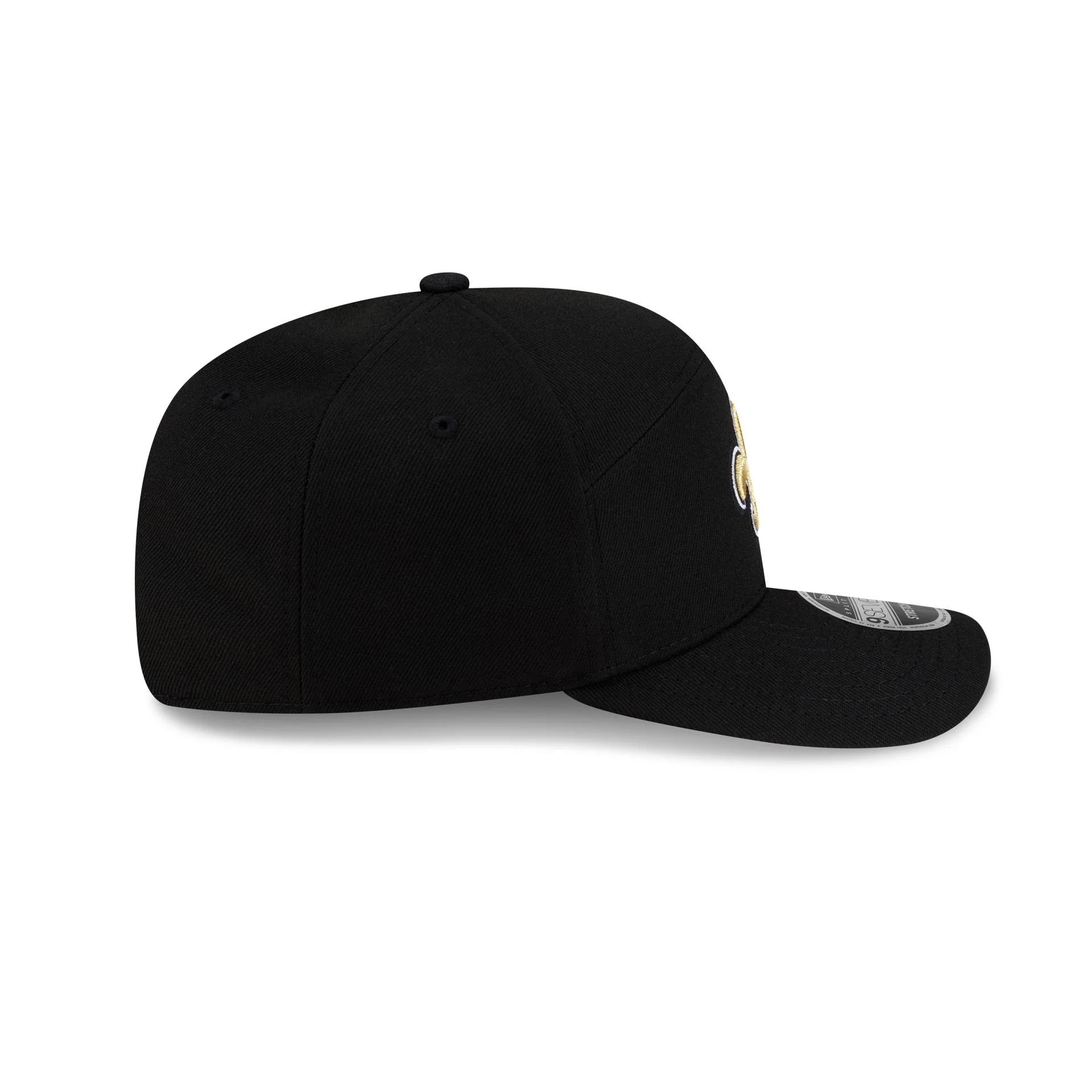 New Orleans Saints Poly Split Panel 9SEVENTY Stretch-Snap Hat - Image 5