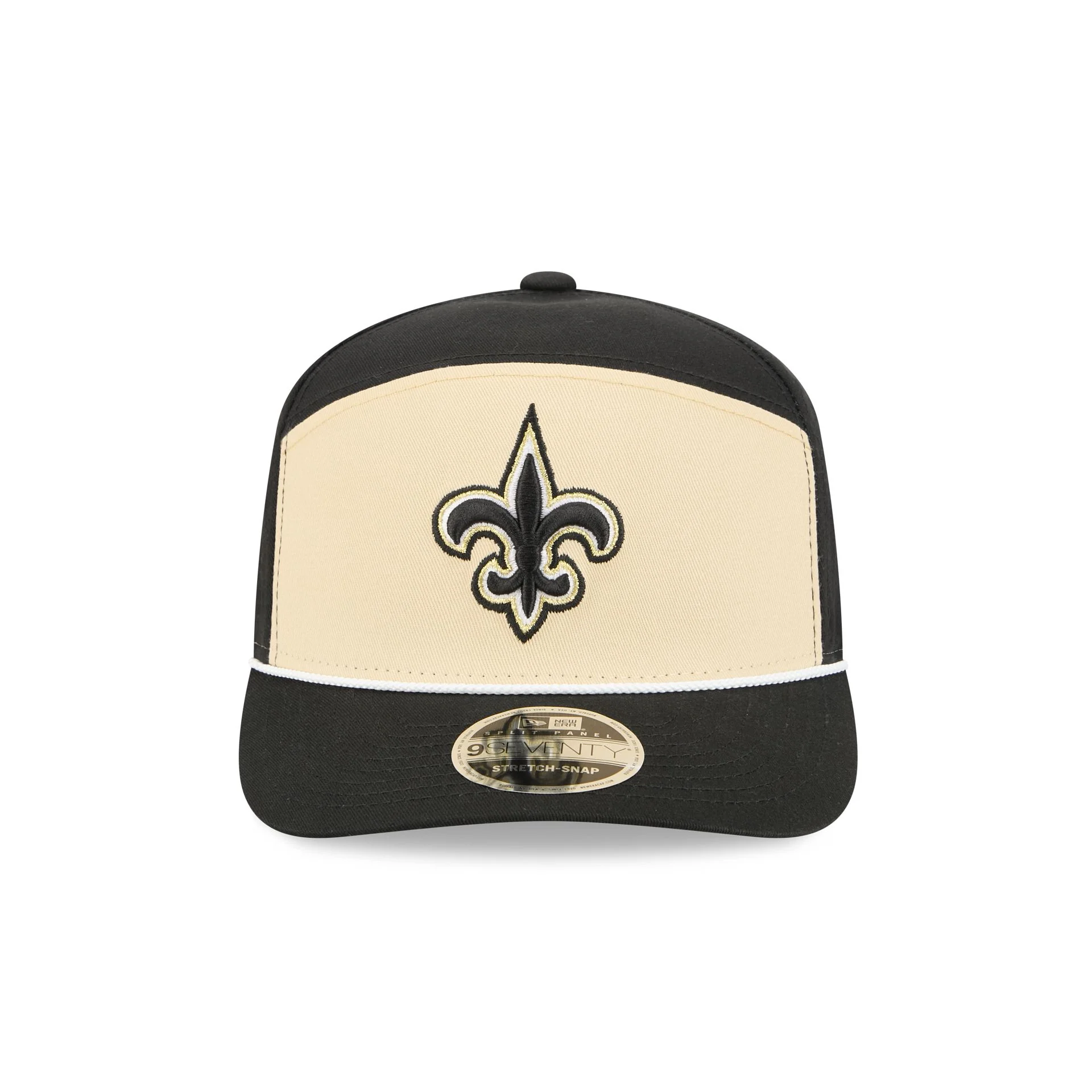 New Orleans Saints Split Panel 9SEVENTY Stretch-Snap Hat - Image 2
