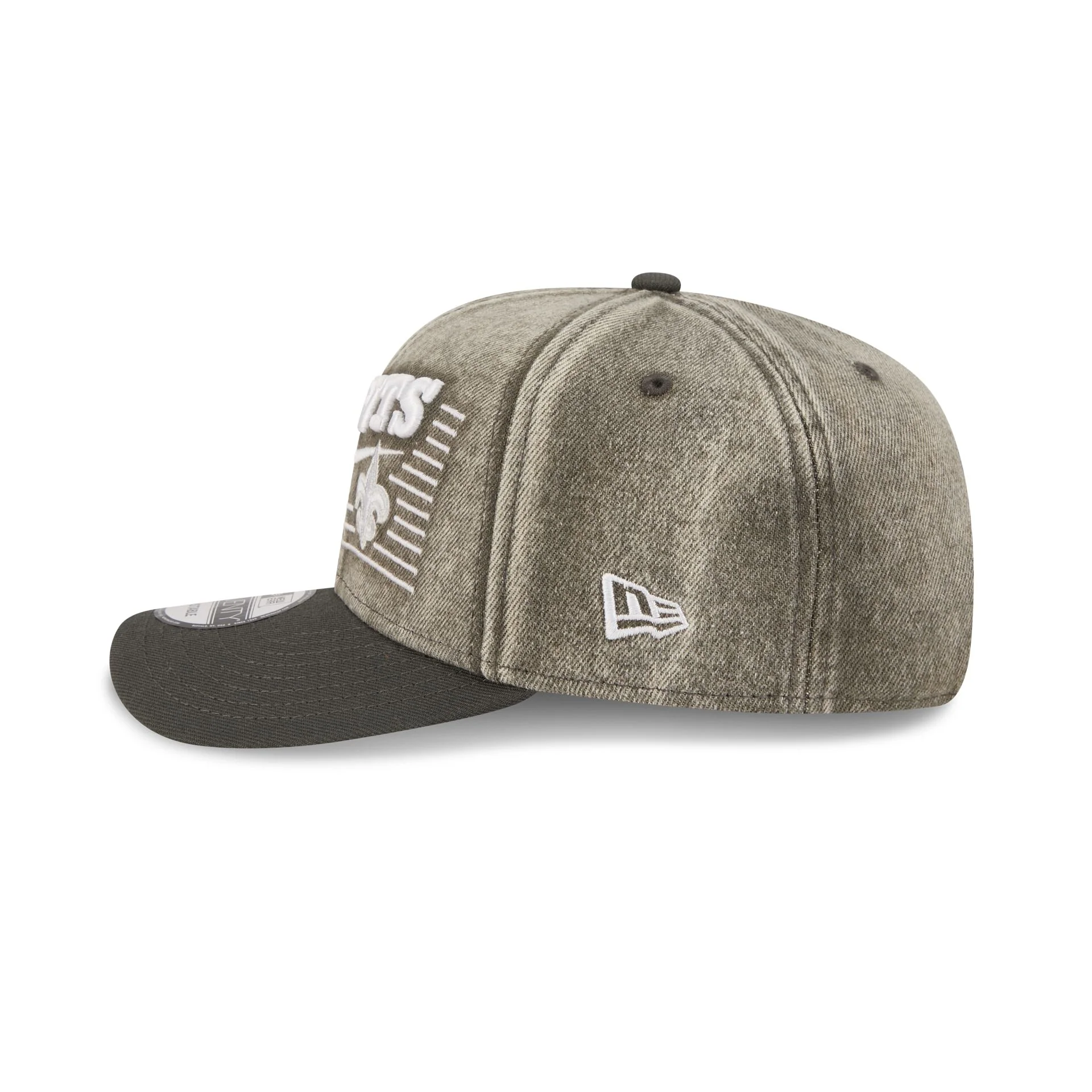 New Orleans Saints Washed Denim 9SEVENTY Adjustable Hat - Image 4