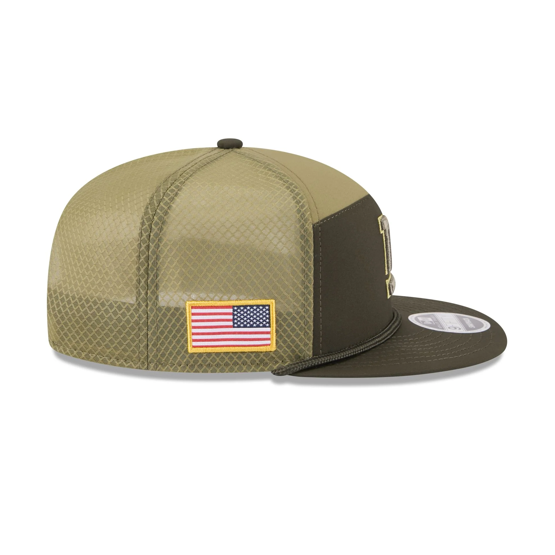 New York Giants 2025 Salute to Service Split Panel 9FIFTY Trucker Hat - Image 4