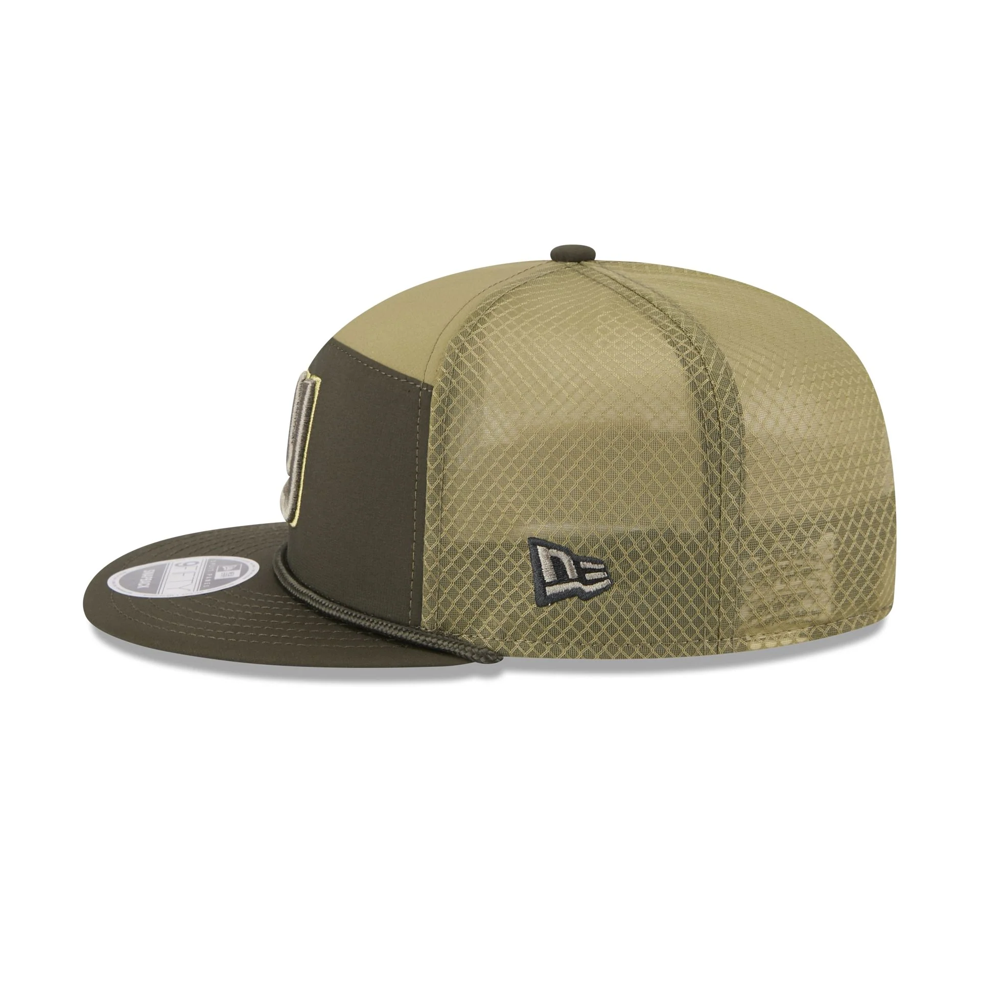 New York Giants 2025 Salute to Service Split Panel 9FIFTY Trucker Hat - Image 5