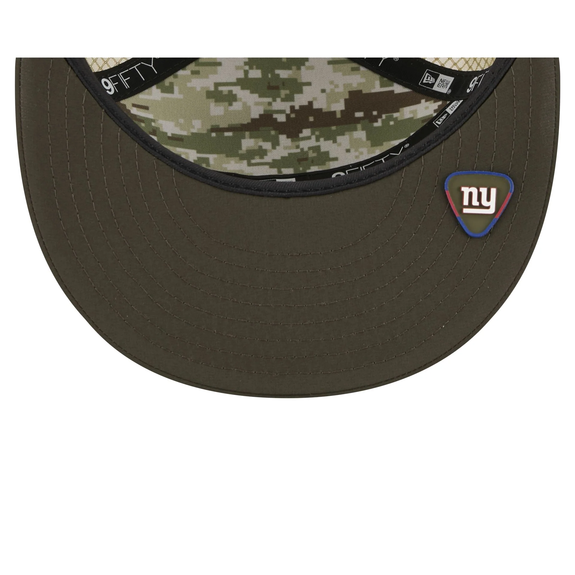 New York Giants 2025 Salute to Service Split Panel 9FIFTY Trucker Hat - Image 7