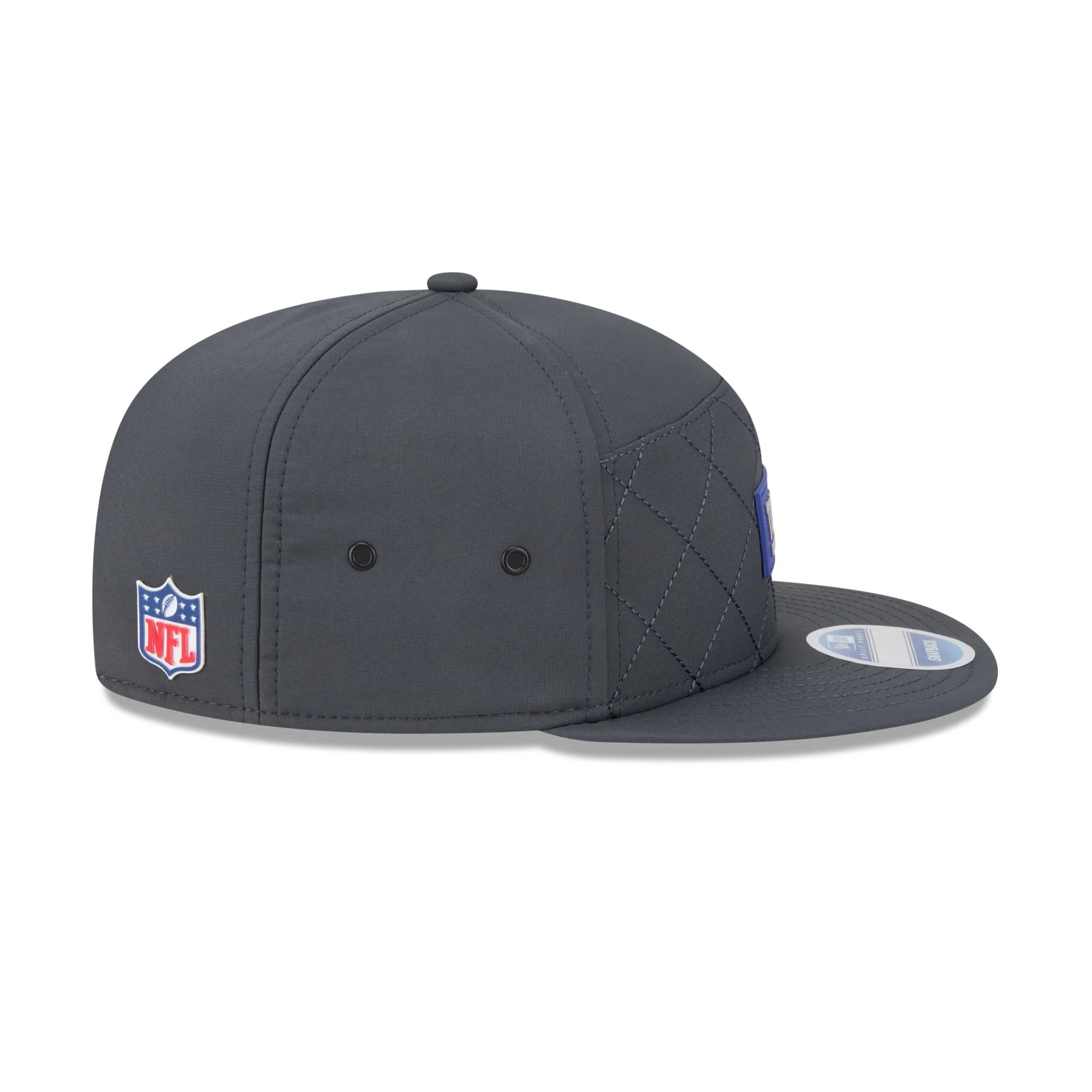 New York Giants 2025 Sideline Cold Weather Steel Clouds Split Panel 9FIFTY Snapback Hat - Image 5
