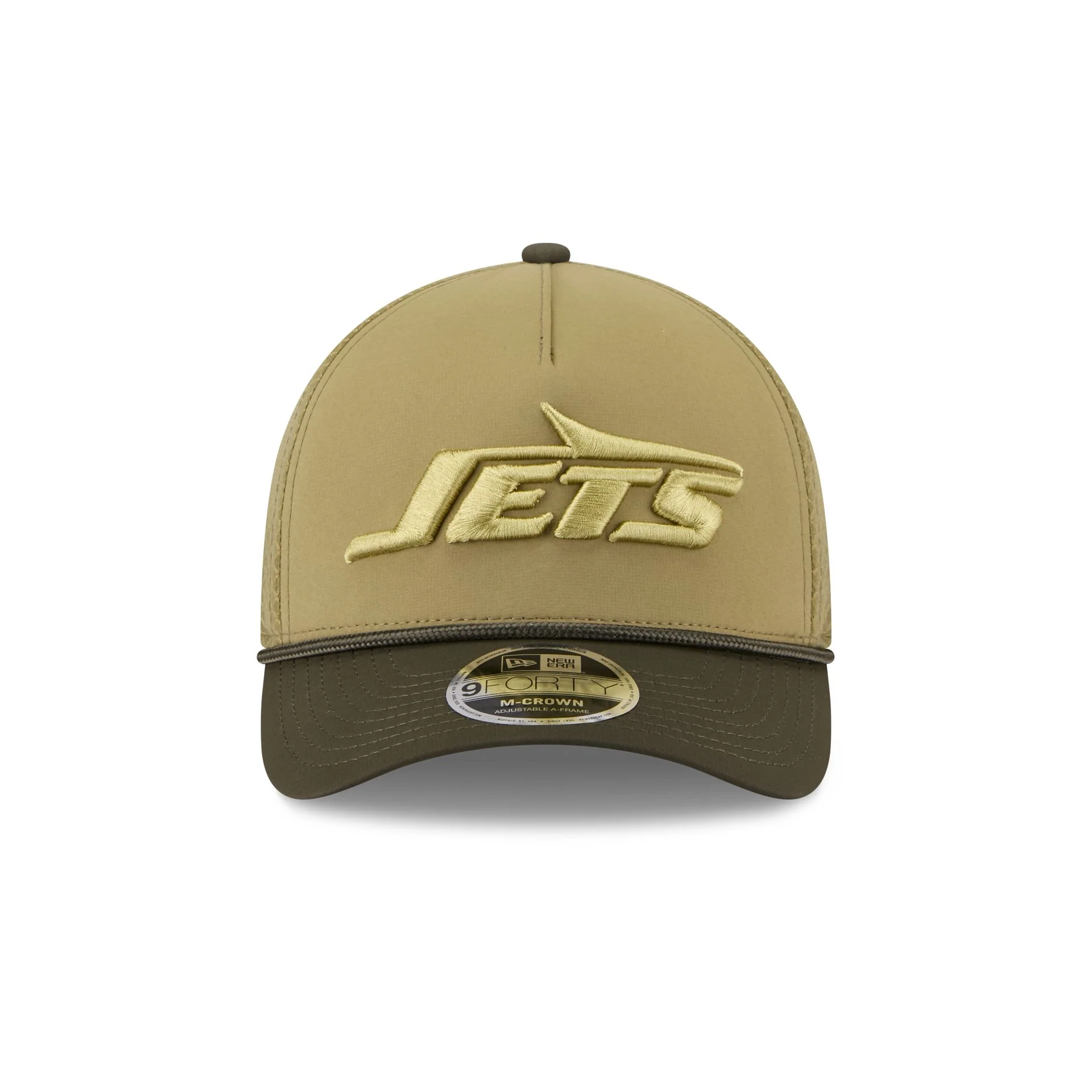 New York Jets 2025 Salute to Service 9FORTY M-Crown A-Frame Trucker Hat - Image 2