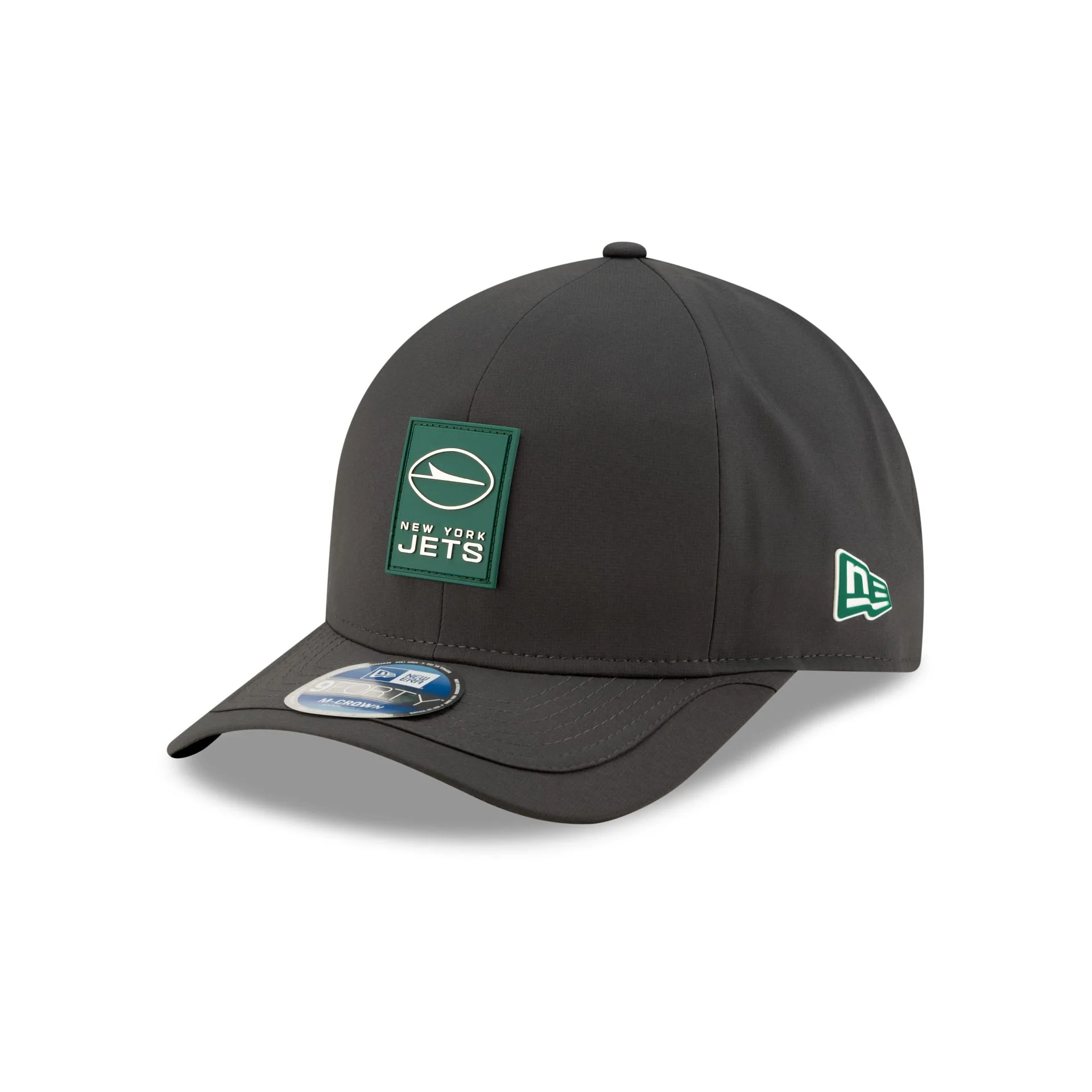 New York Jets 2025 Sideline Cold Weather Steel Clouds 9FORTY M-Crown Snapback Hat