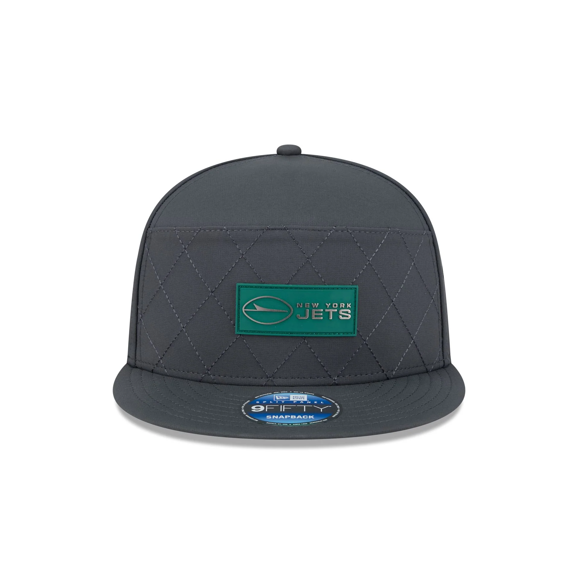 New York Jets 2025 Sideline Cold Weather Steel Clouds Split Panel 9FIFTY Snapback Hat - Image 2