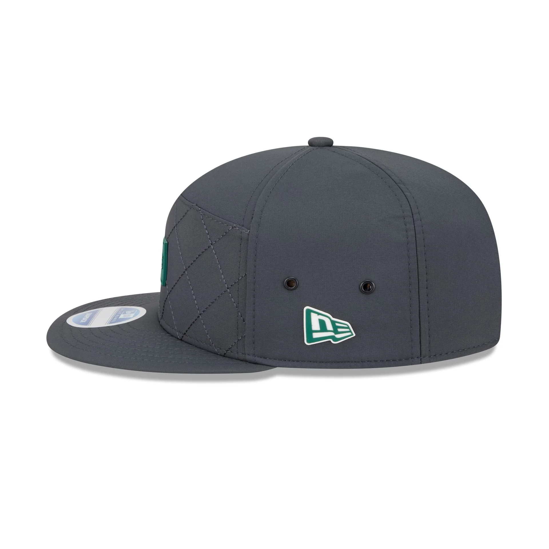 New York Jets 2025 Sideline Cold Weather Steel Clouds Split Panel 9FIFTY Snapback Hat - Image 4