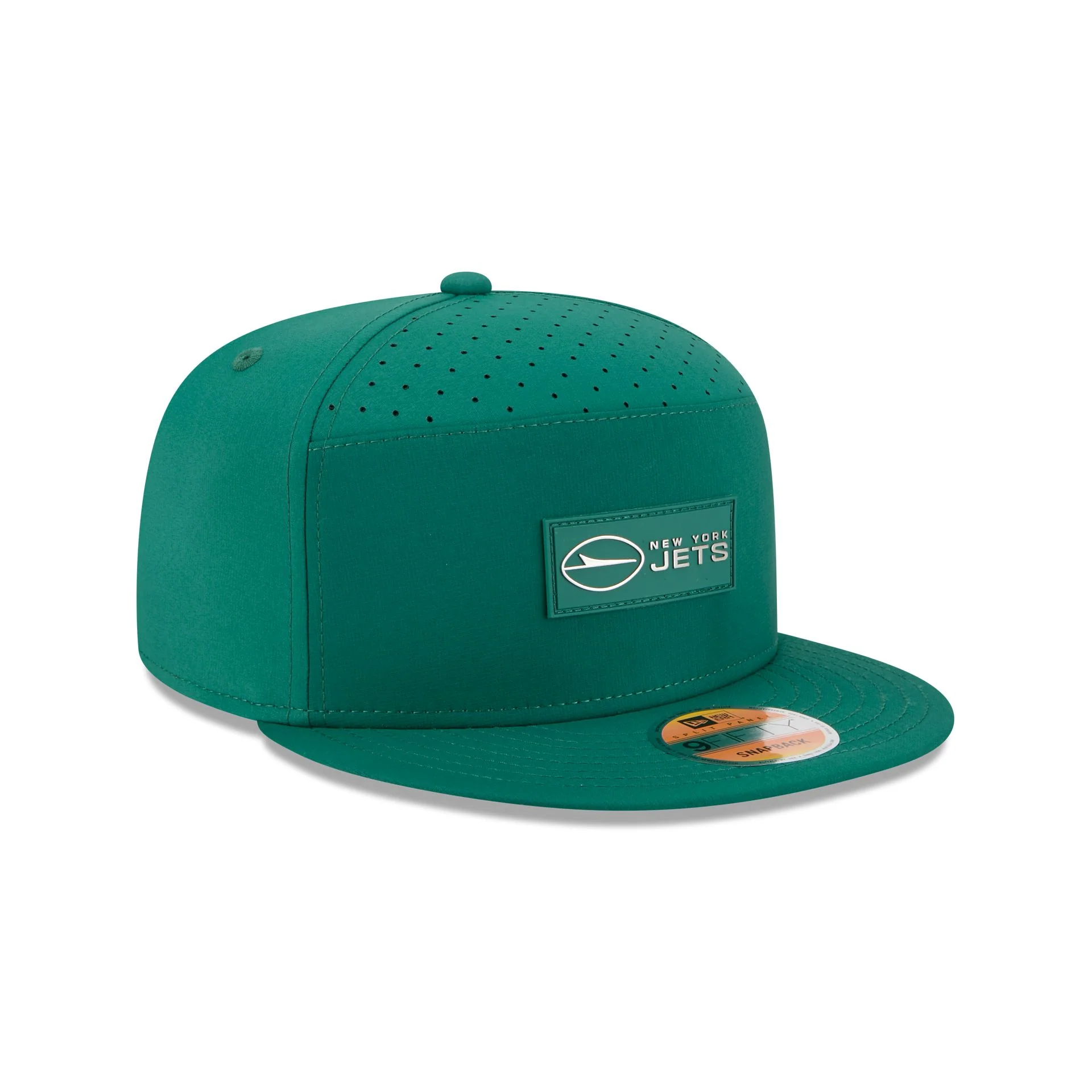 New York Jets 2025 Sideline Hot Weather Split Panel 9FIFTY Snapback Hat - Image 3