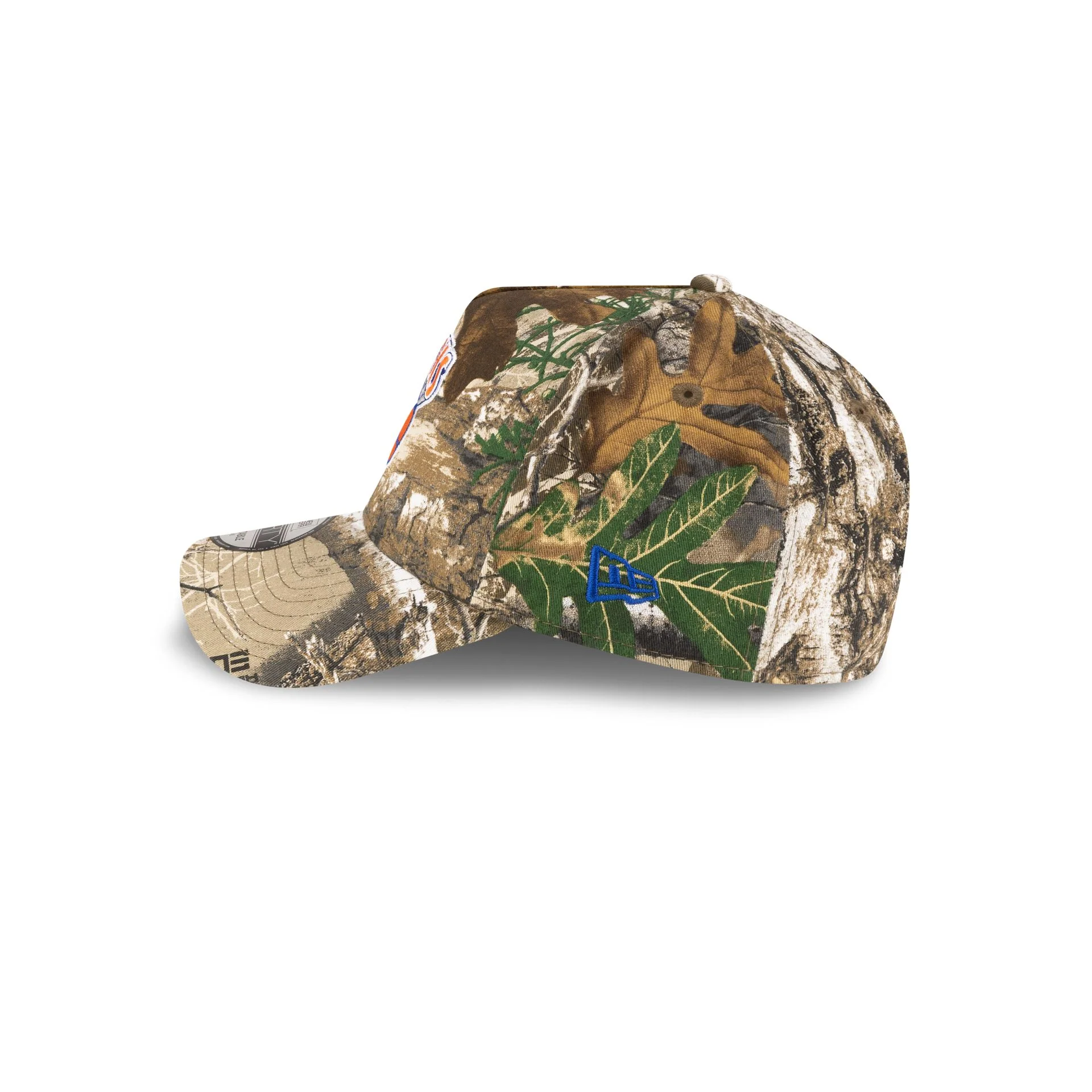 New York Knicks 1964-1992 Hardwood Classics Realtree 9FORTY A-Frame Snapback Hat - Image 5