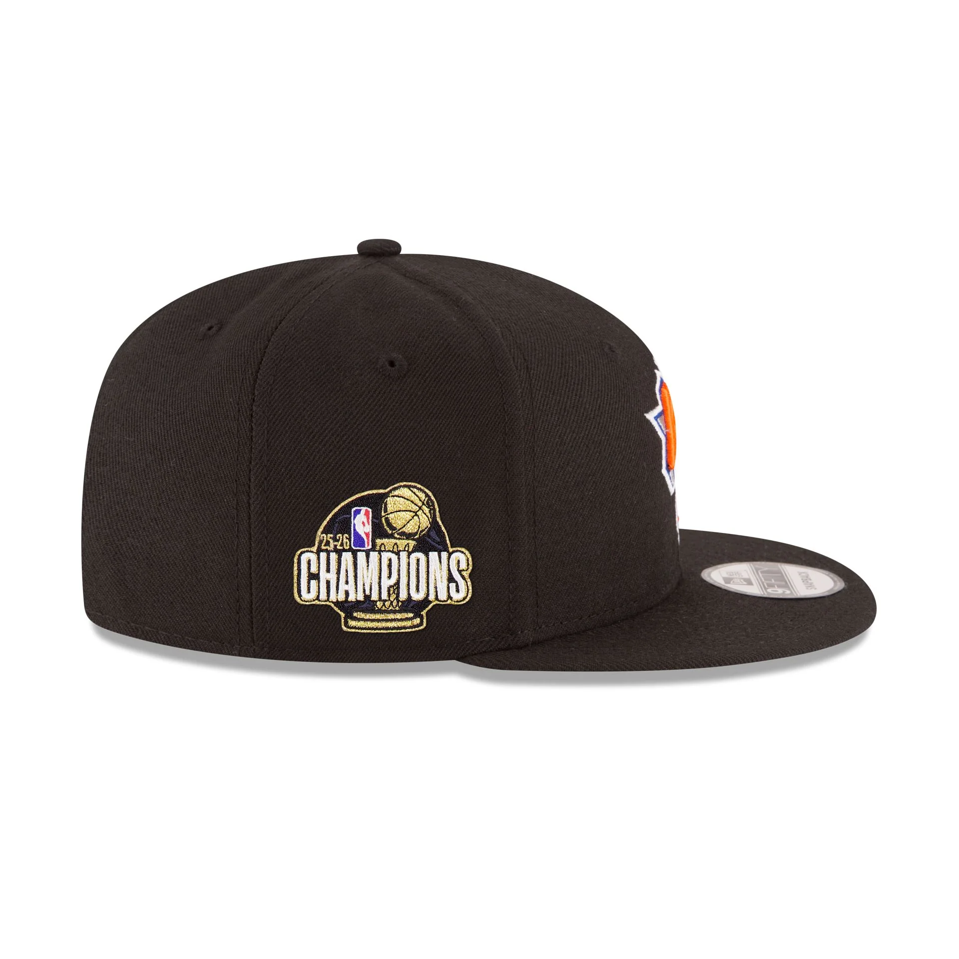New York Knicks 2026 Champions Sidepatch Black 9FIFTY Snapback Hat - Image 4