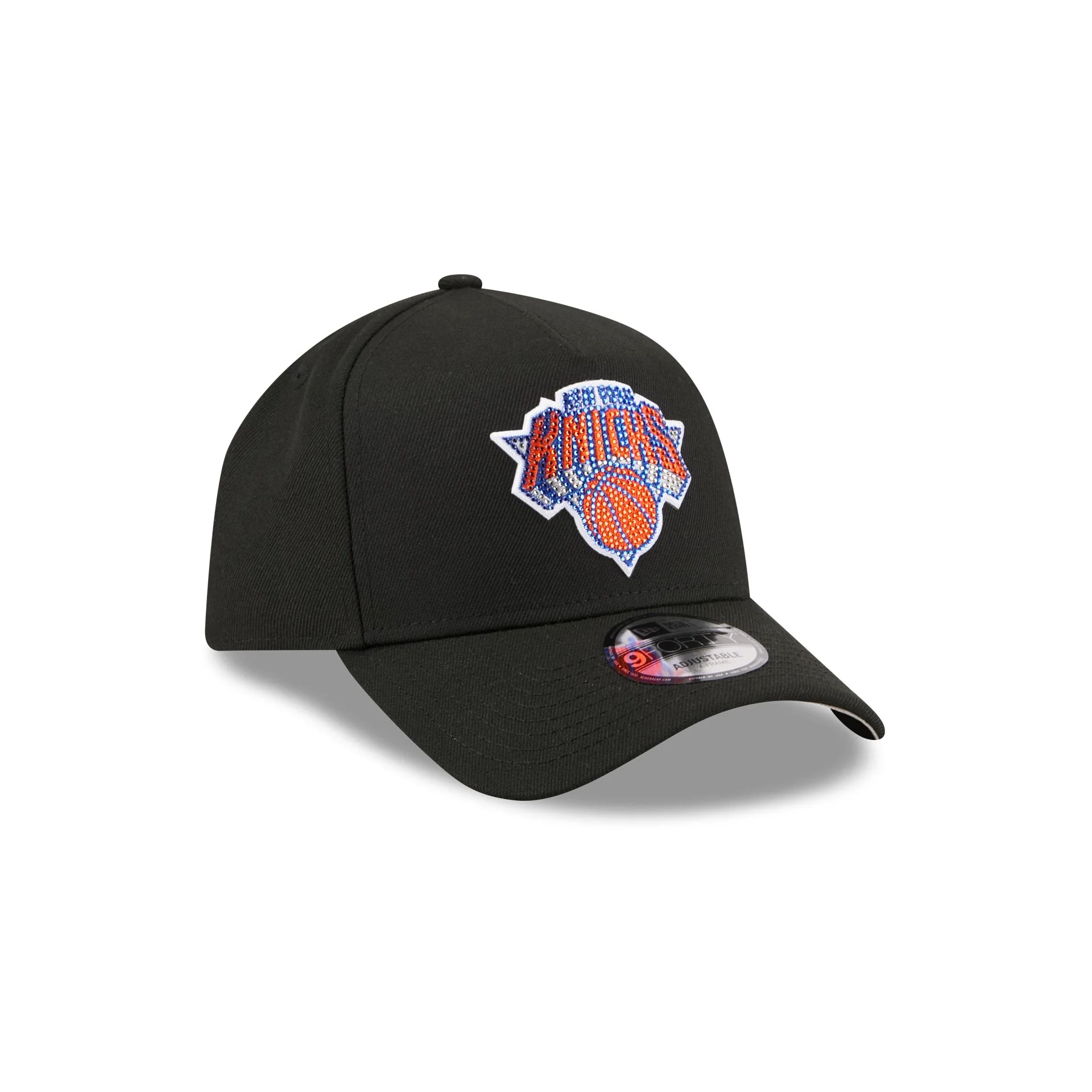 New York Knicks 2026 Draft Black 9FORTY A-Frame Snapback Hat - Image 3