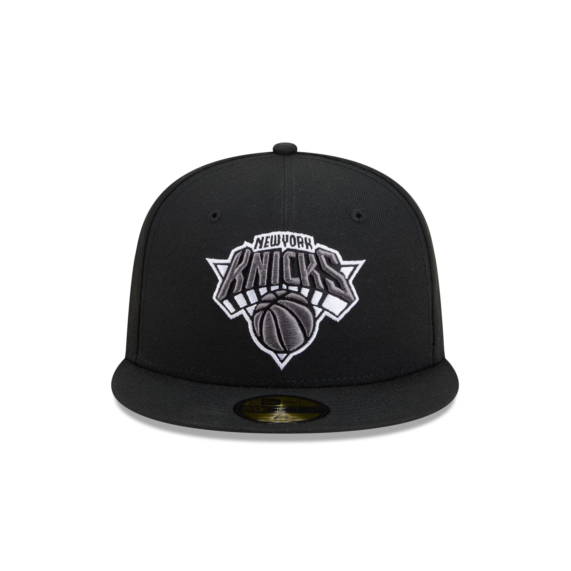 New York Knicks Black and White Basic 59FIFTY Fitted Hat - Image 2