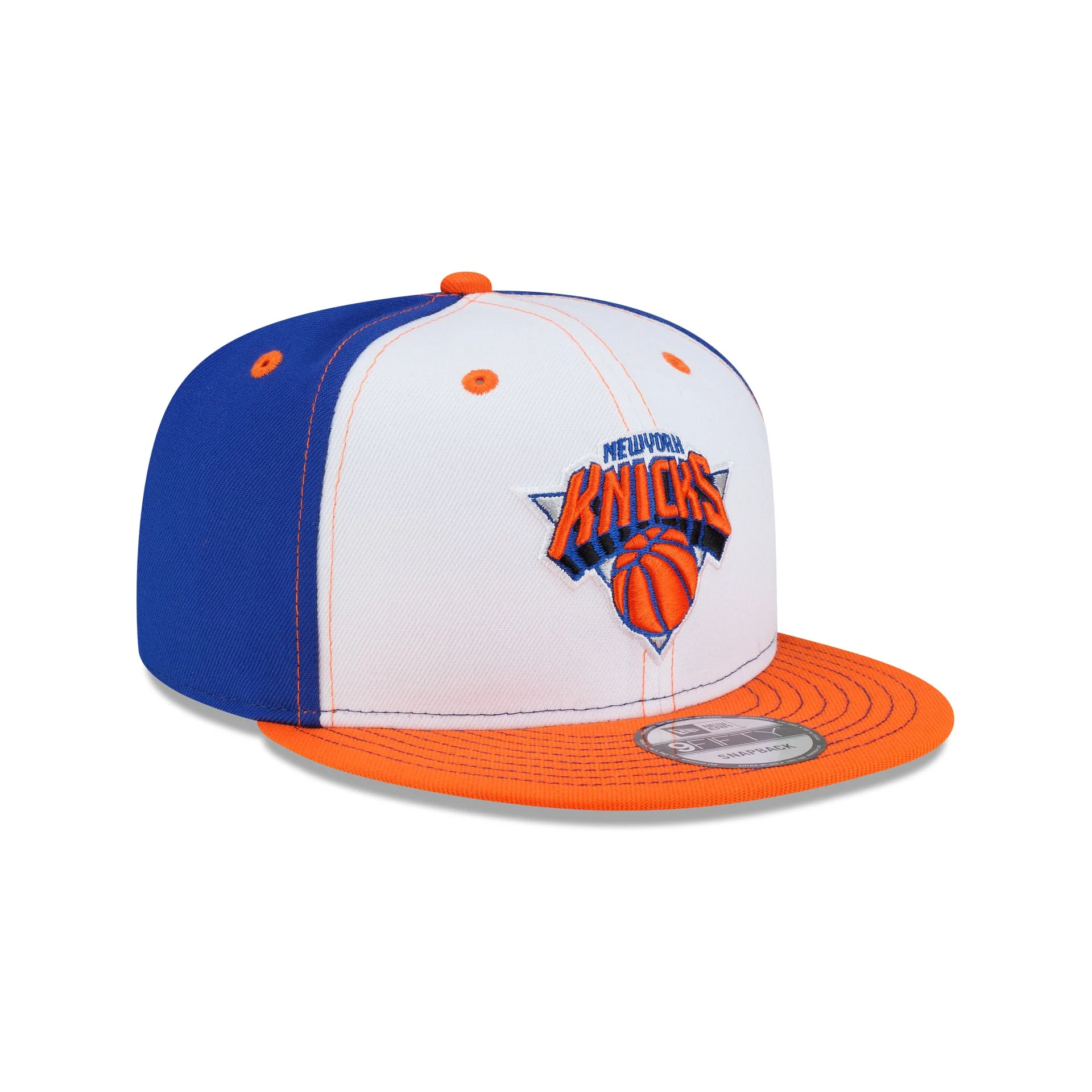 New York Knicks Hardwood Classics 2000s White Stitch 9FIFTY Snapback Hat - Image 6