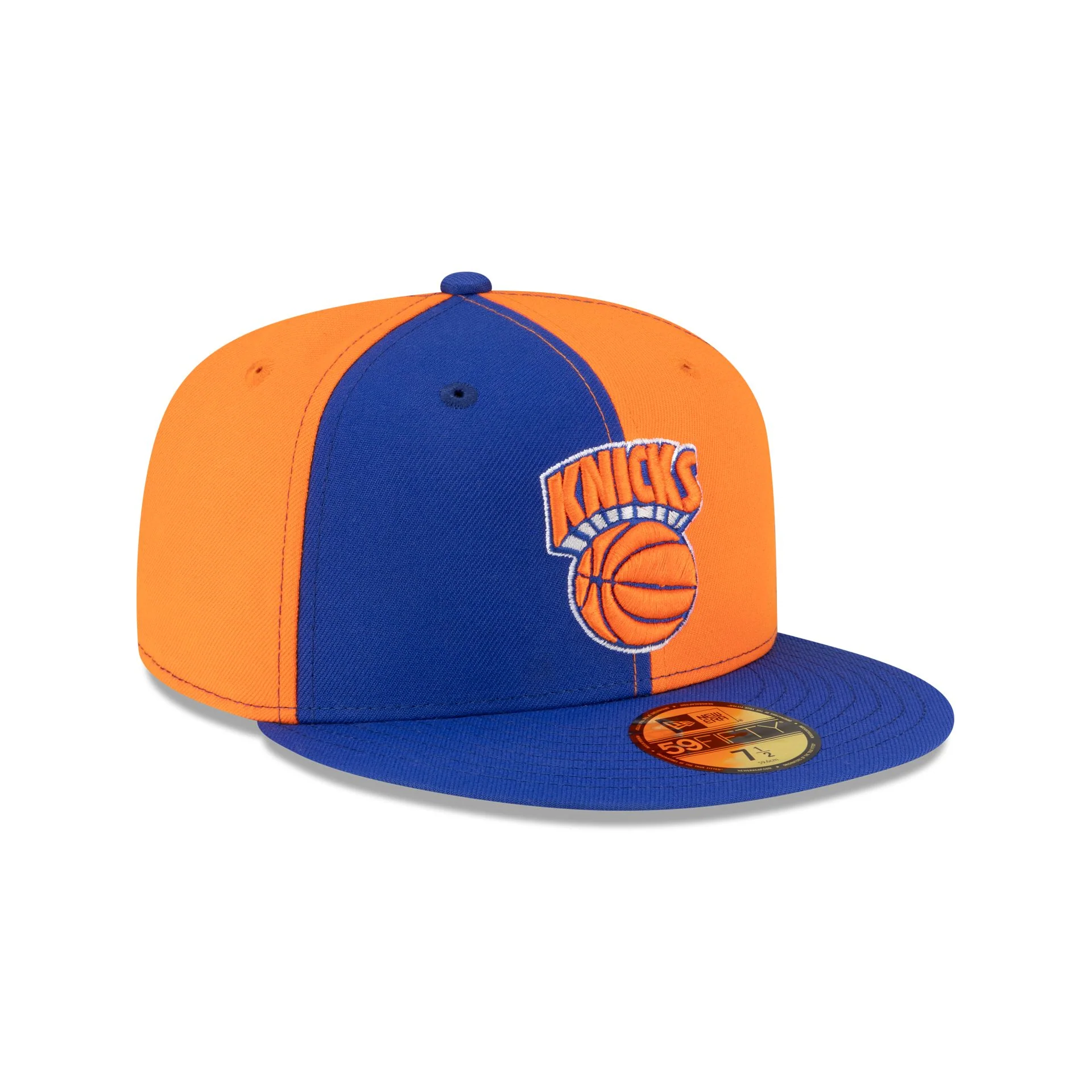 New York Knicks Hardwood Classics 80s Pinwheel 59FIFTY Fitted Hat - Image 3