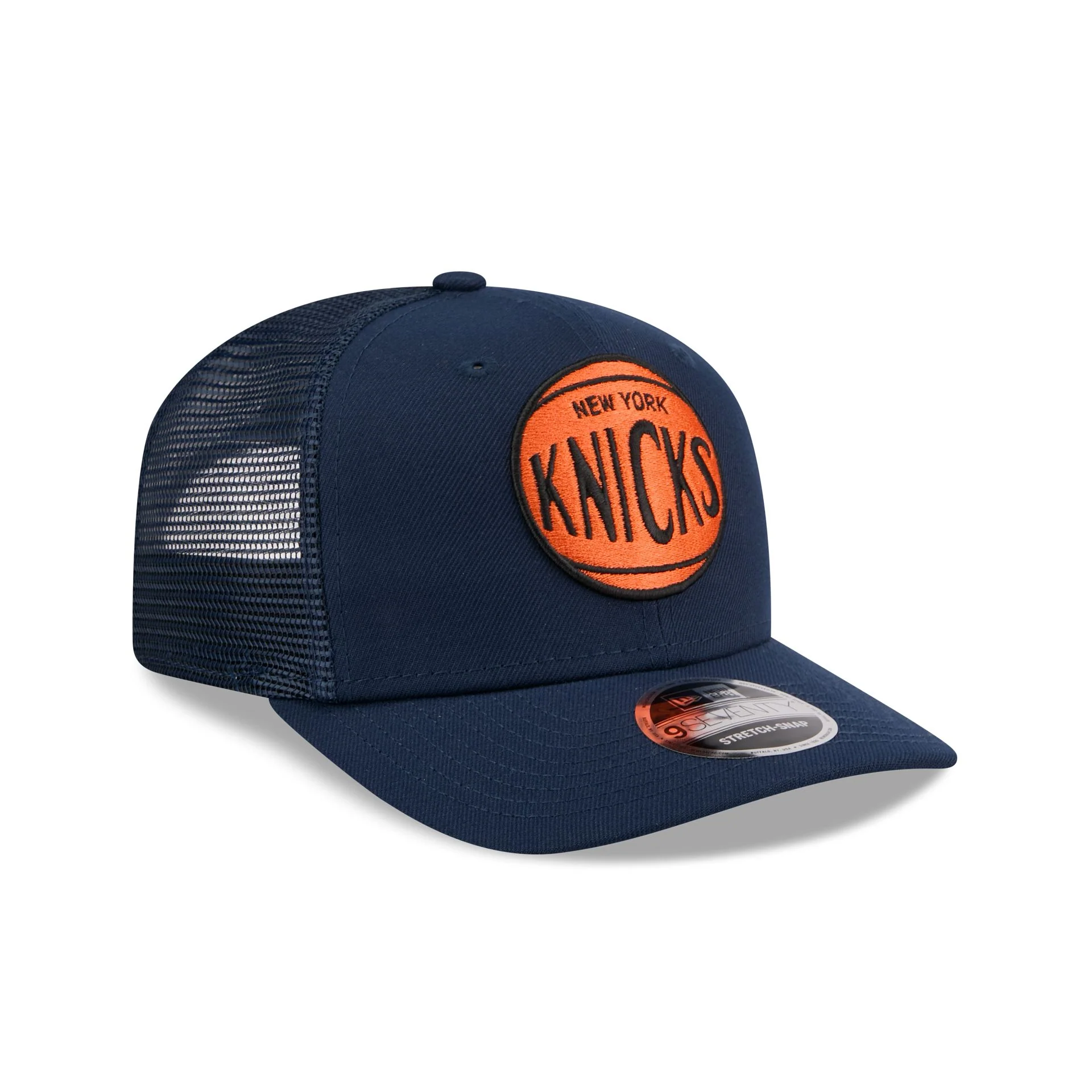 New York Knicks 1968-1975 Hardwood Classics 9SEVENTY Trucker Hat - Image 3