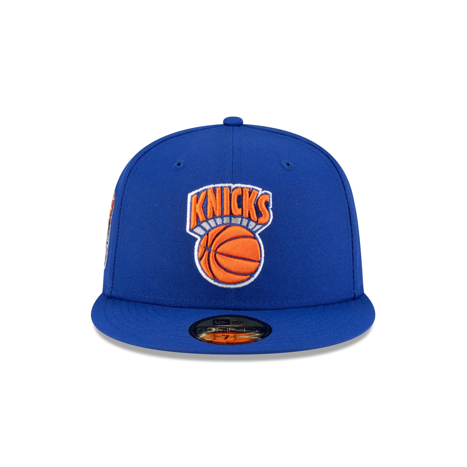 New York Knicks 1976-1977 Hardwood Classics Majestic Blue 59FIFTY Fitted Hat - Image 2